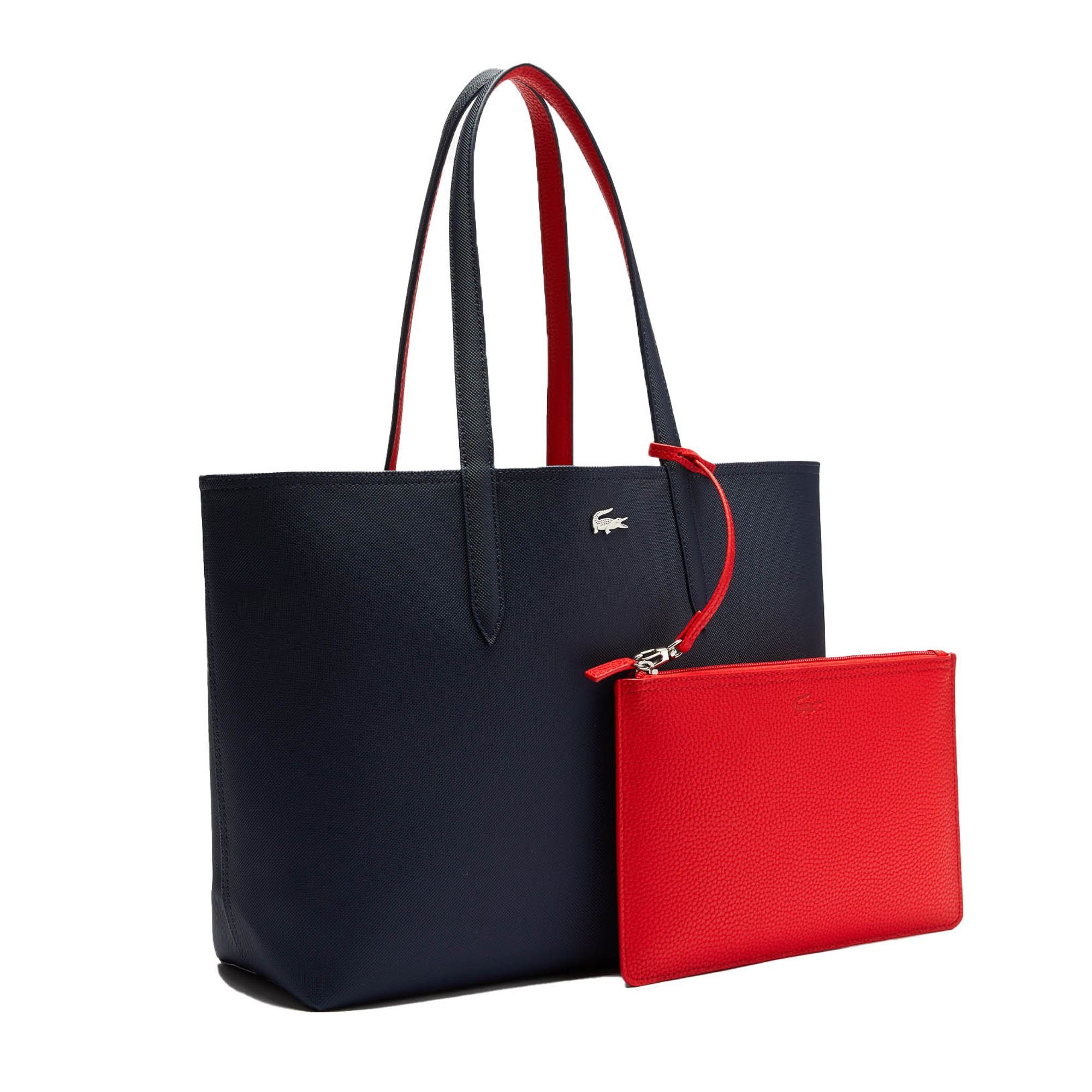 Lacoste Henkeltasche Damen Handtasche Lederimitat günstig online kaufen