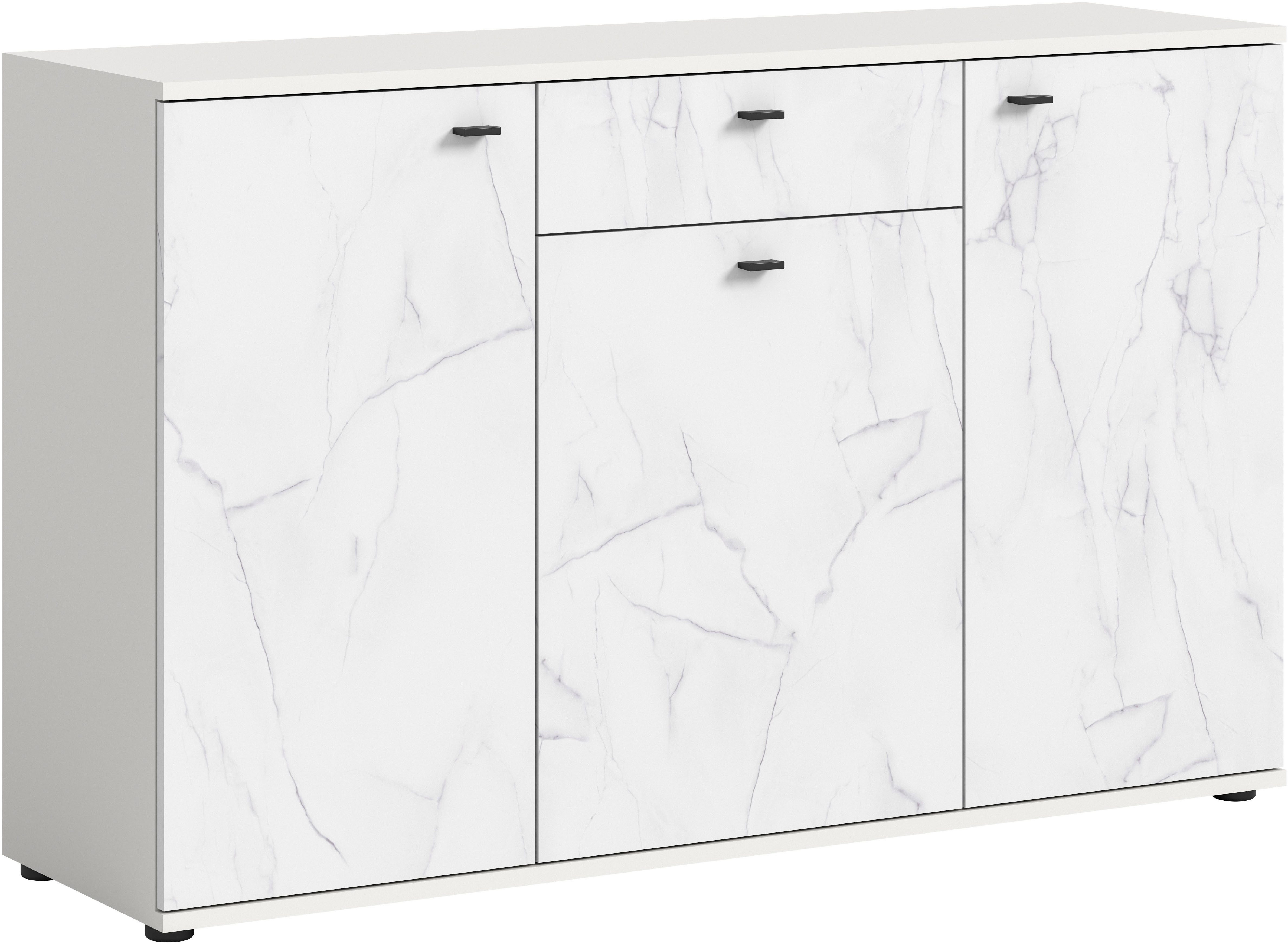 Sideboard CALCOLO, Breite 138cm, 3 Türen, 1 Schubkasten, 6 Fächer