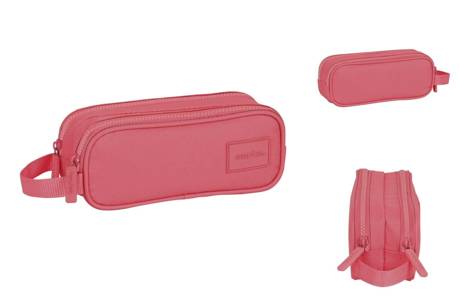 Bild von safta Federtasche Zweifaches Mehrzweck-Etui Safta Marsala Granatrot 21 x 8 x 6 cm