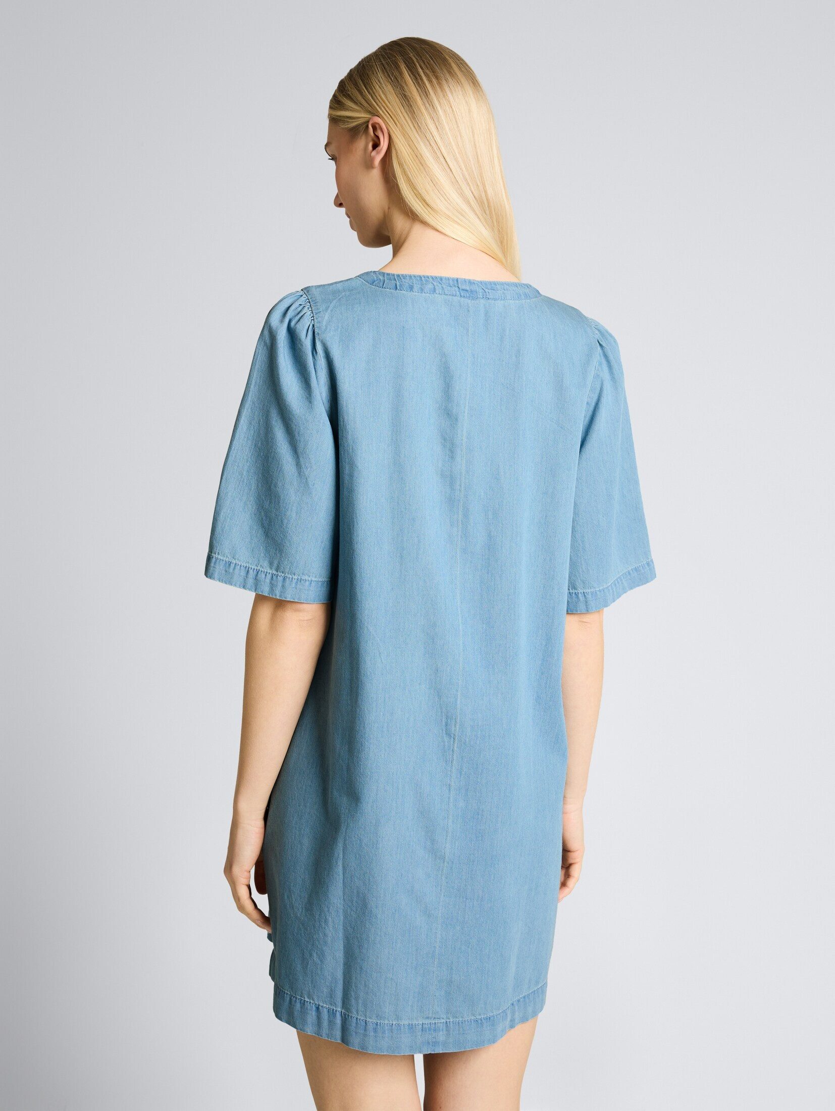 TOM TAILOR Denim Minikleid Kleider & Jumpsuits Mini-Jeanskleid mit Eingriffstaschen