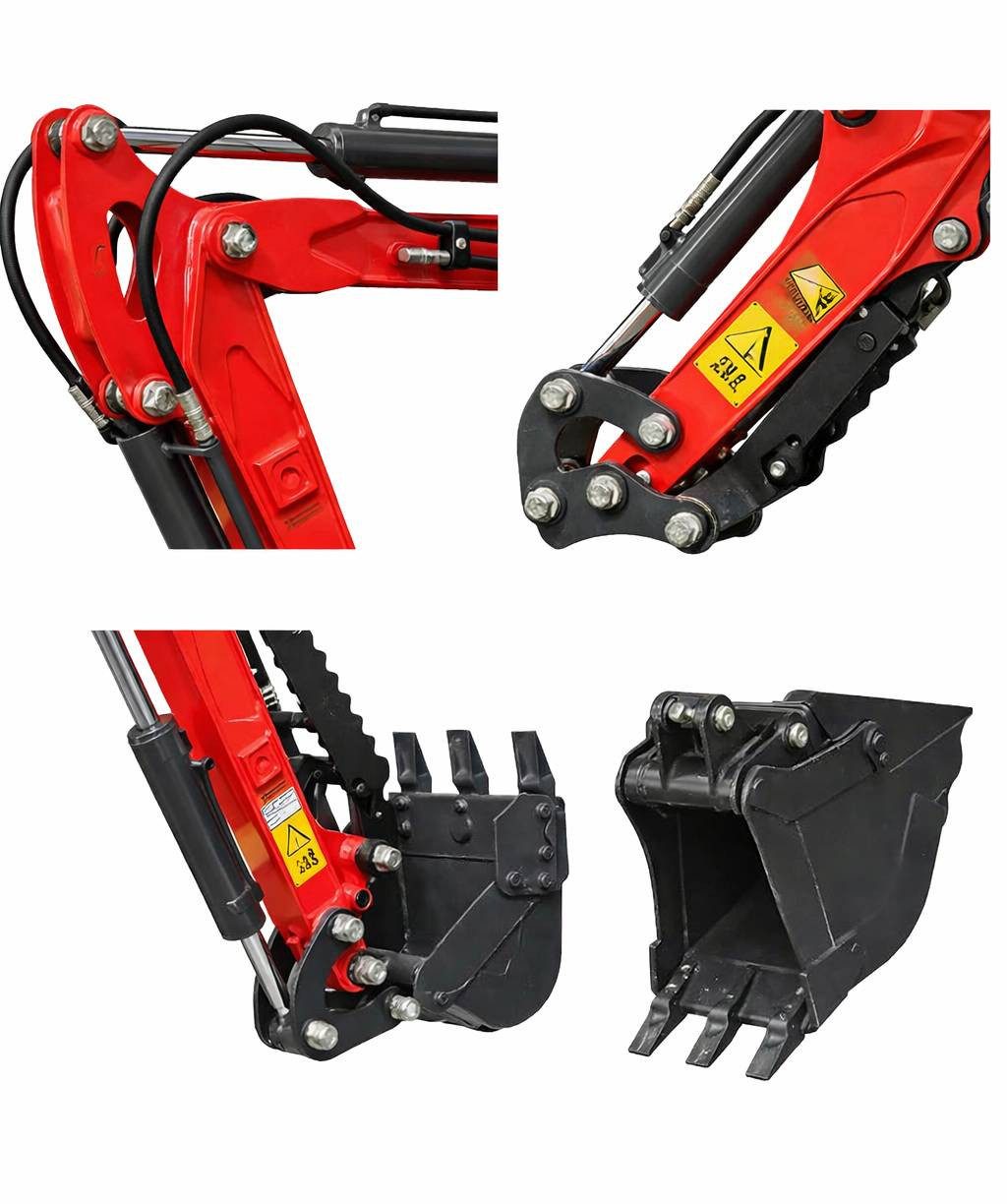 Teico Minibagger MIVA VA13 – kompakter 1 Tonnen Minibagger mit 13,5 PS Benzinmotor – Bild 2 von 3