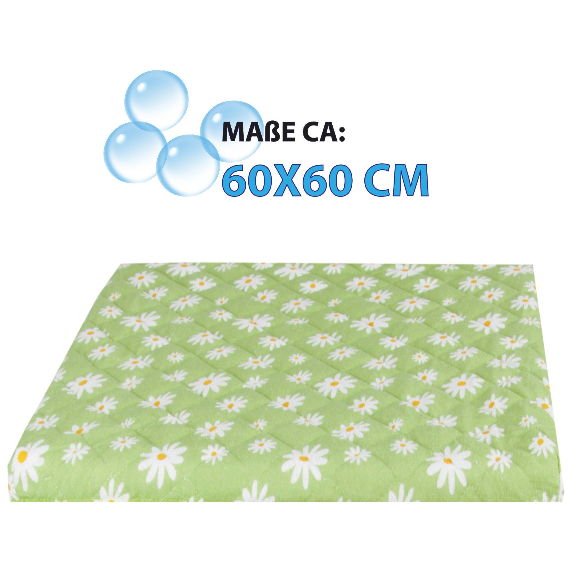 Bestlivings Waschmaschinenbezug 60x60cm aus Baumwolle/Polyester, mit Gummizug, Frottee-Steppung, maschinenwaschbar & trocknergeeignet – Bild 2 von 5