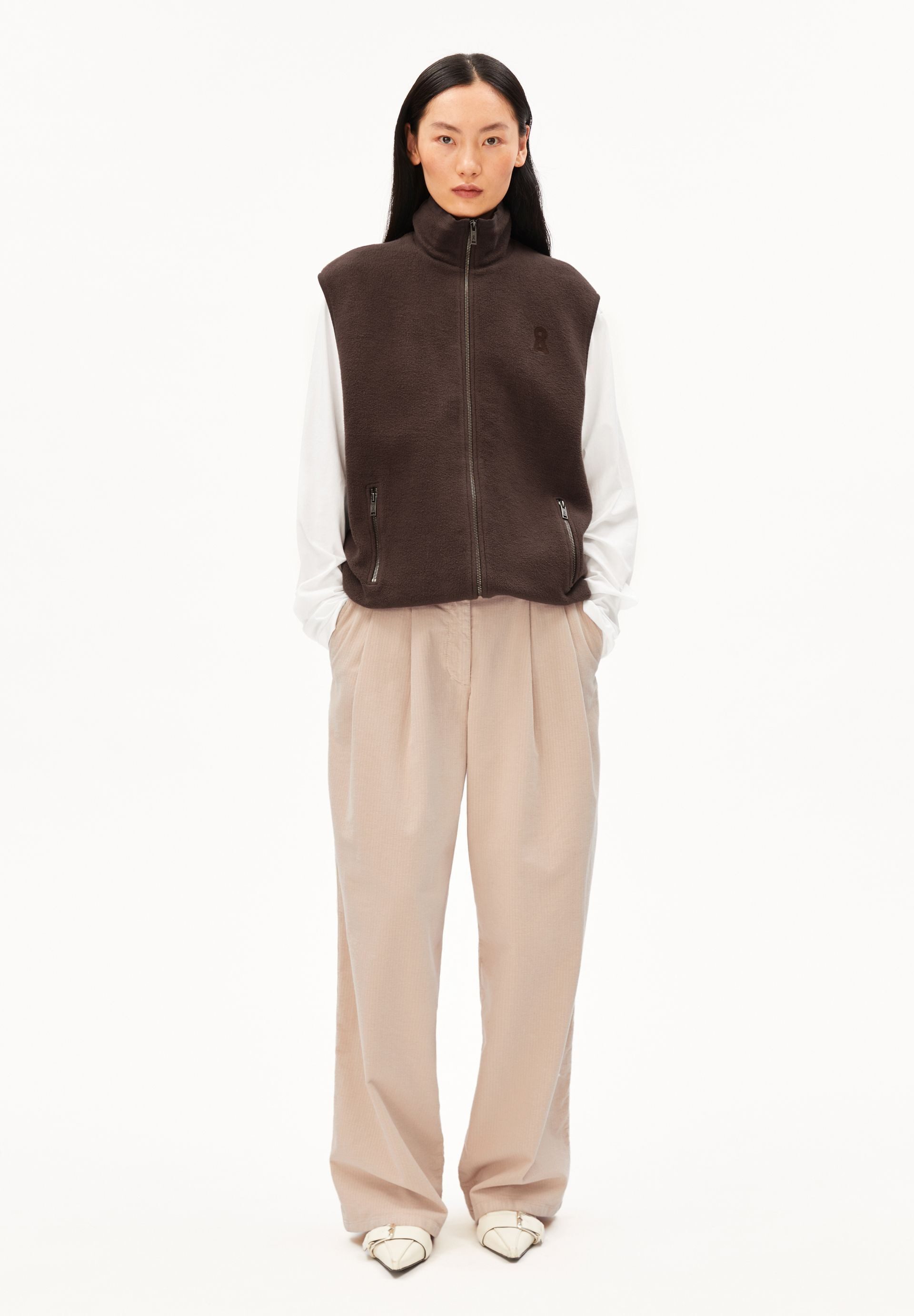 Armedangels Fleeceweste COTTON FLEECE Weste aus Bio-Baumwolle