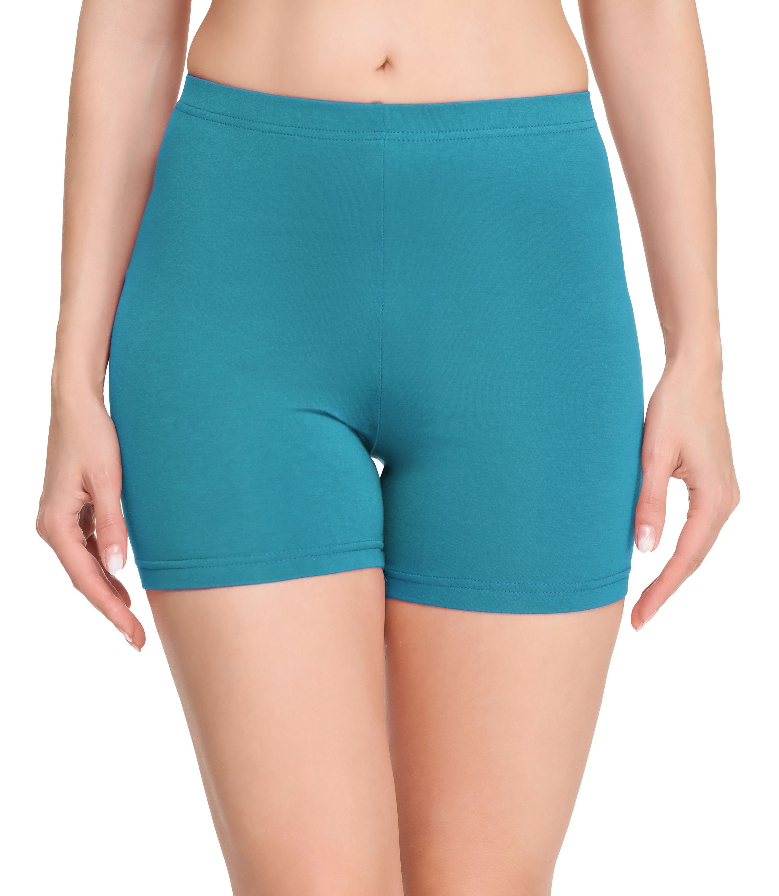 Merry Style Leggings Damen Shorts Unterhose kurze Hose Boxershorts aus  Baumwolle MS10-392 (1-tlg) elastischer Bund