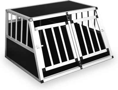 Defactoshop Tiertransportbox Tierreisebox Alu-Hundetransportbox in 4 versch. Größen: M, L, XL, XXL