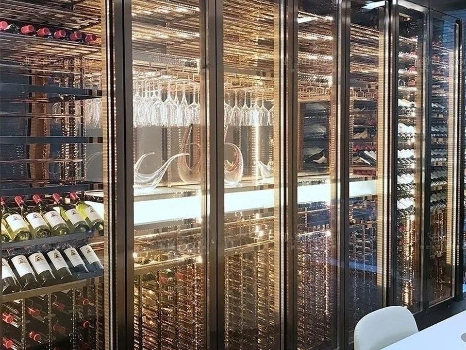 Xlmoebel Weinschrank Weinkühlschrank Weinschrank Weinmöbel Flaschenregal (1-St) Made in Europa