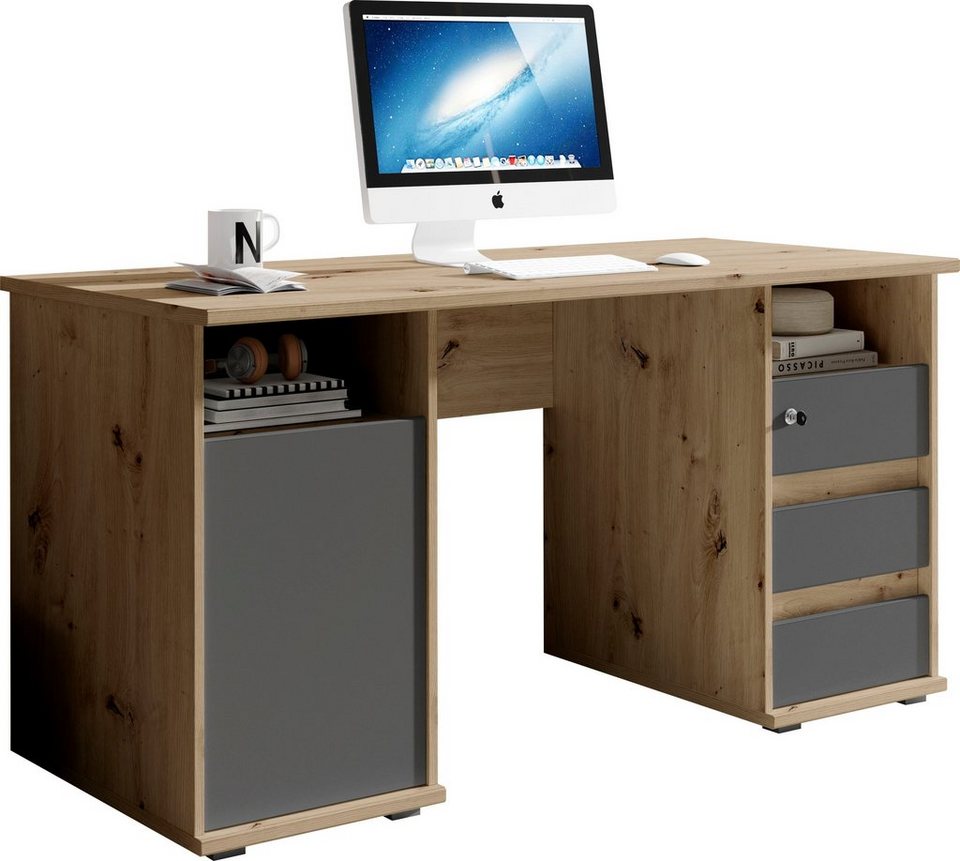 BEGA OFFICE Schreibtisch Primus U2, mit Schubkasten abschließbar,  Gamingtisch geeignet