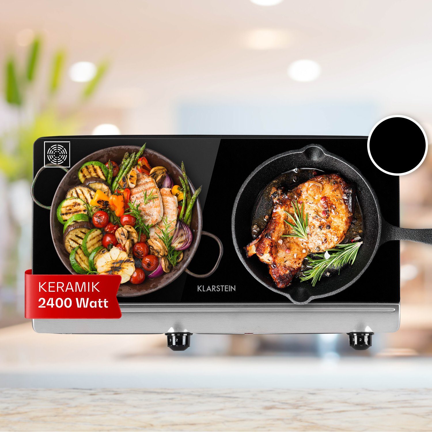 Klarstein Induktions-Kochfeld Cookbuddy CP10-CookBuddy-SL