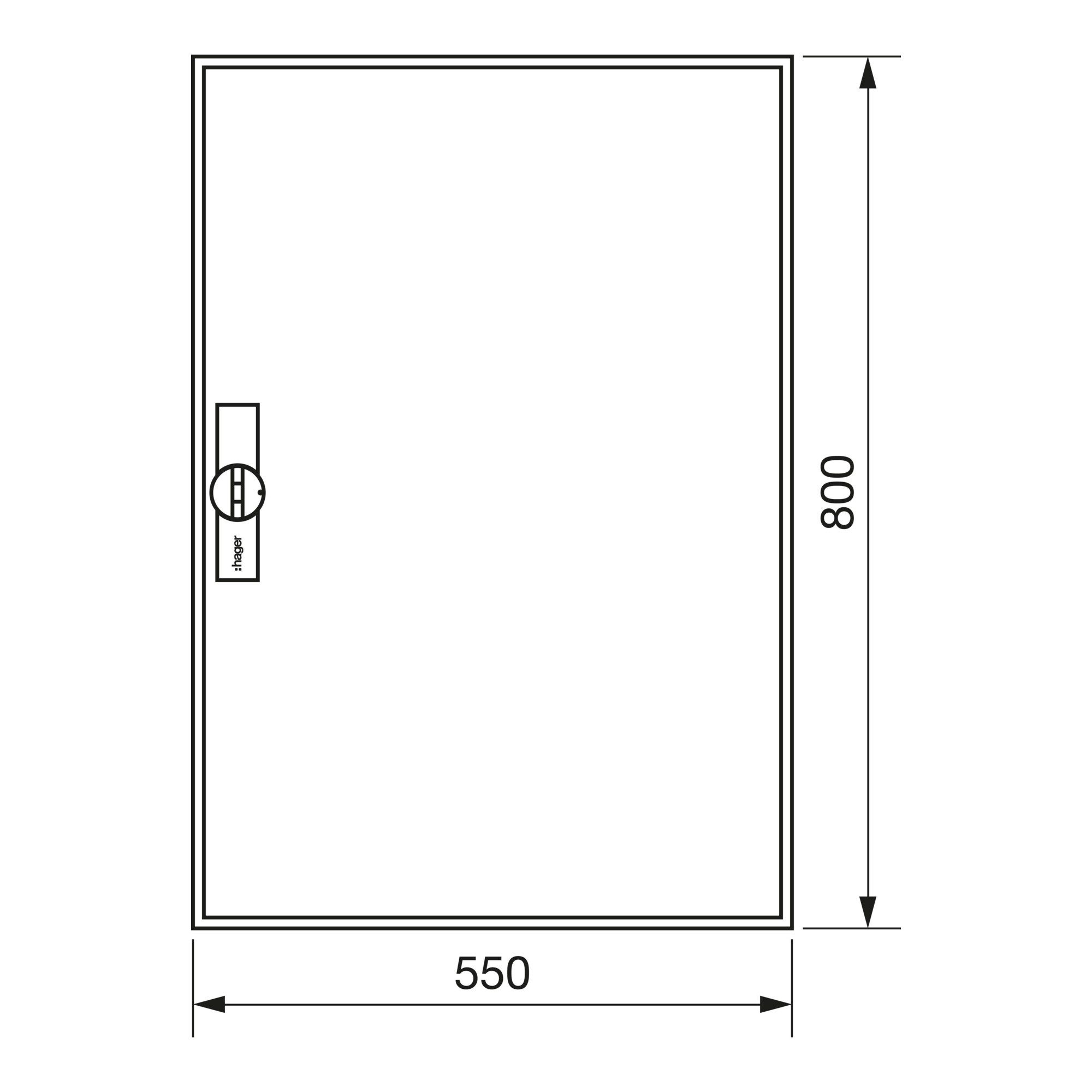 Hager Akku-Hochdruckreiniger Hager Zählerschrank,universZ 800x550x205,IP44 ZB12S