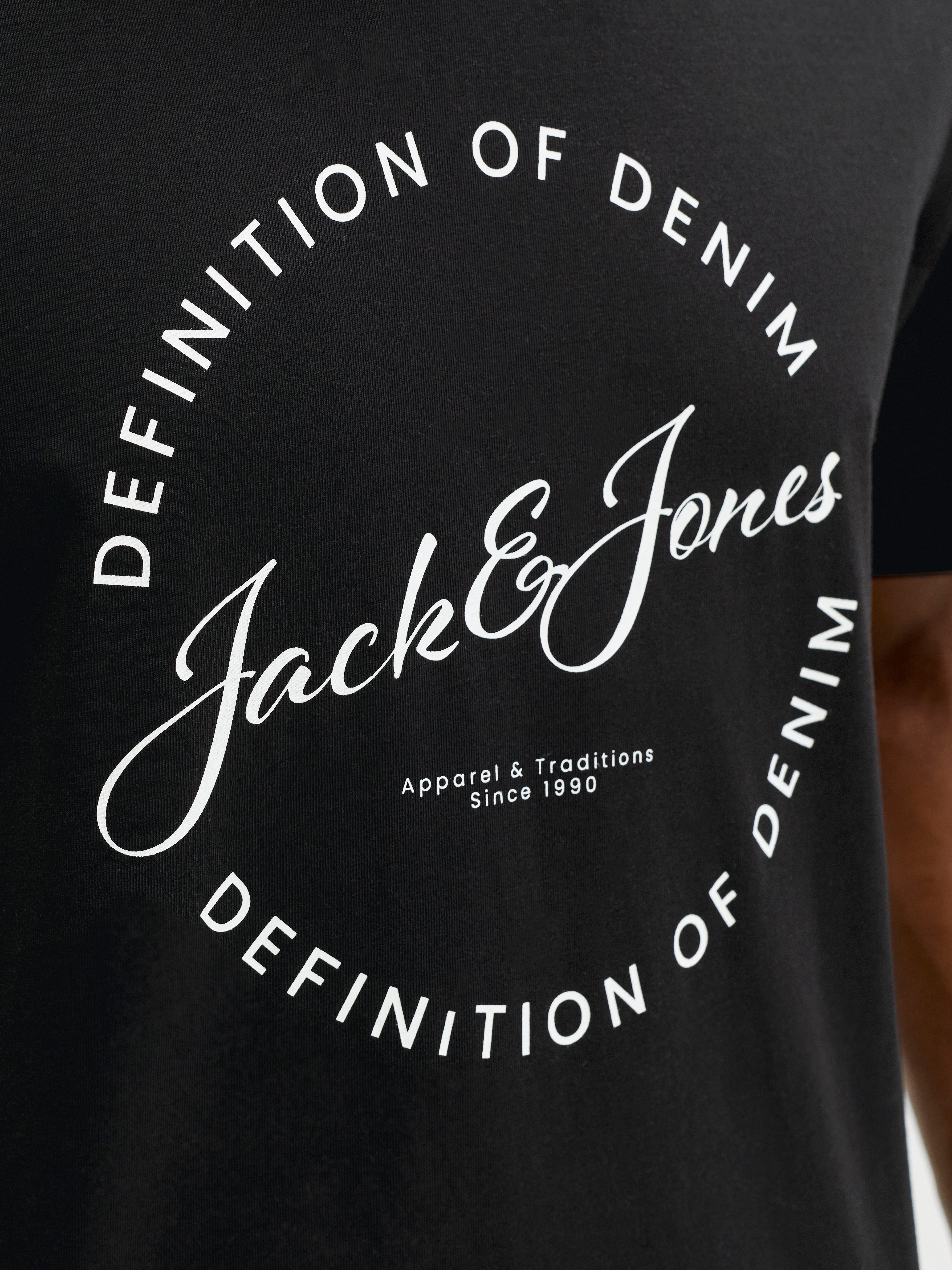 Jack & Jones T-Shirt JJGRAYSON TEE SS CREW NECK Baumwolle, regular fit – Bild 4 von 5