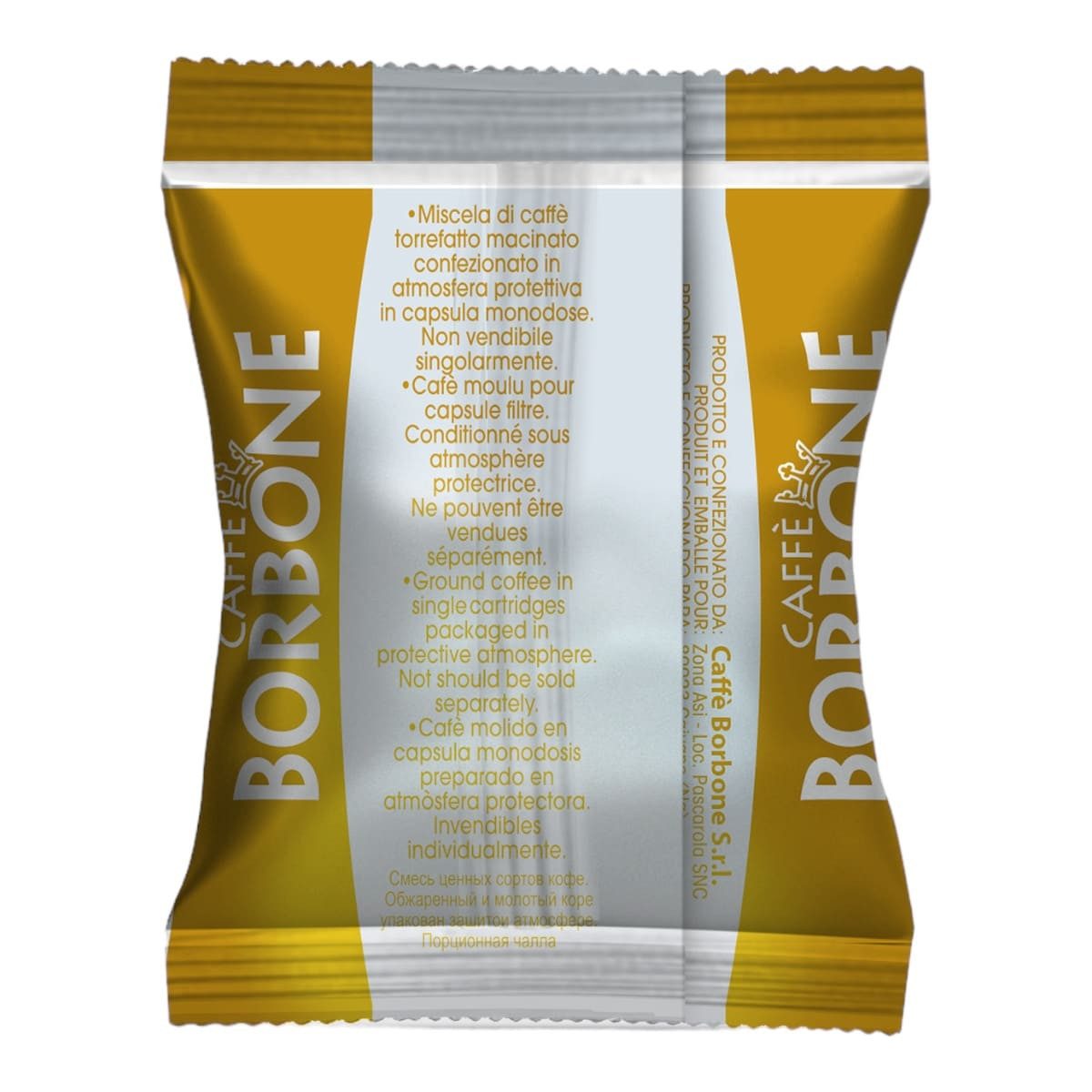 Caffè Borbone Kaffee Caffè Borbone Respresso, Gold-Kaffeemischung - 100 Kapseln, 1 x (Kompatibel mit Nespresso®* Haushalts-Espressomaschinen)