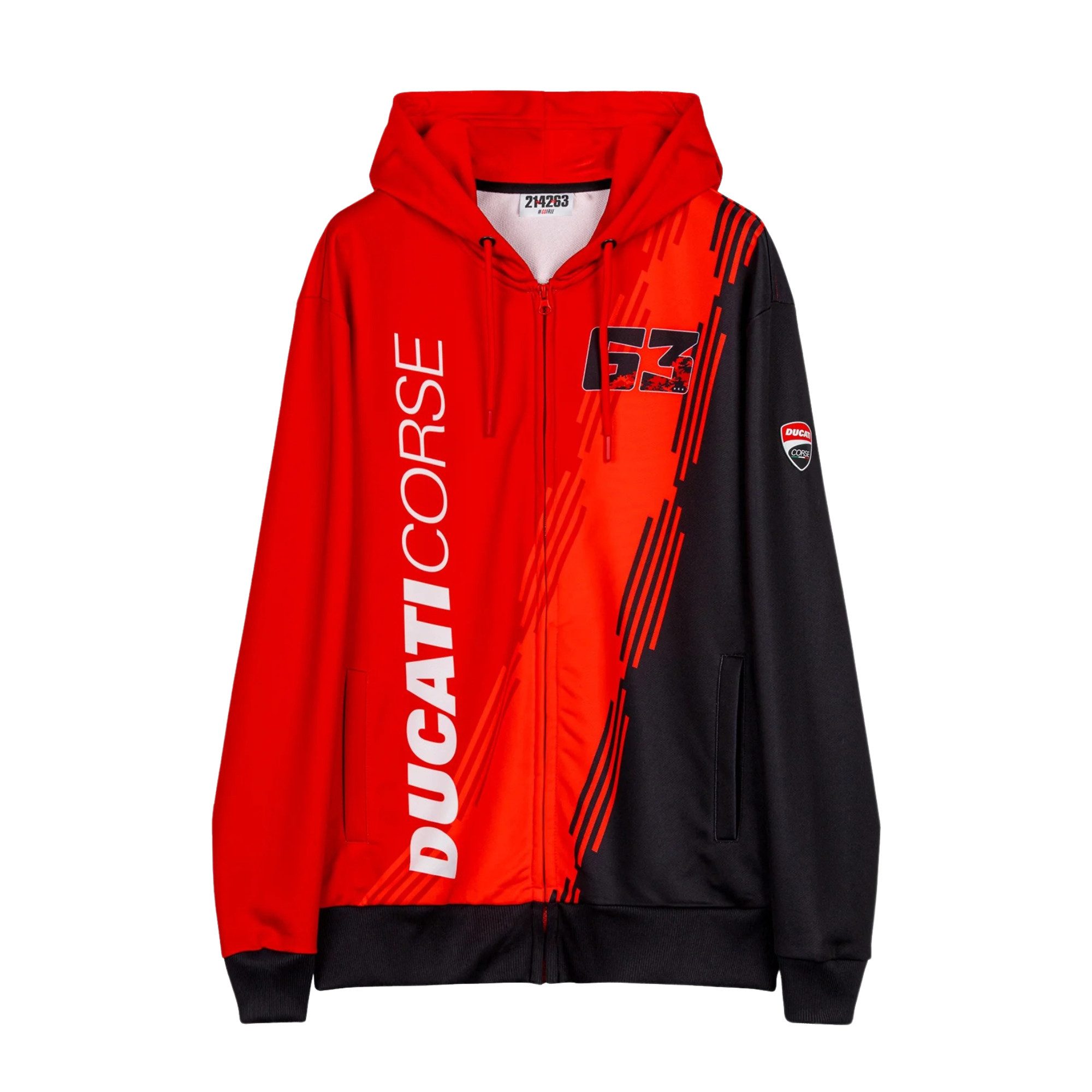 DUCATI CORSE Kapuzensweatjacke Ducati Corse Kapuzenjacke Bagnaia 63