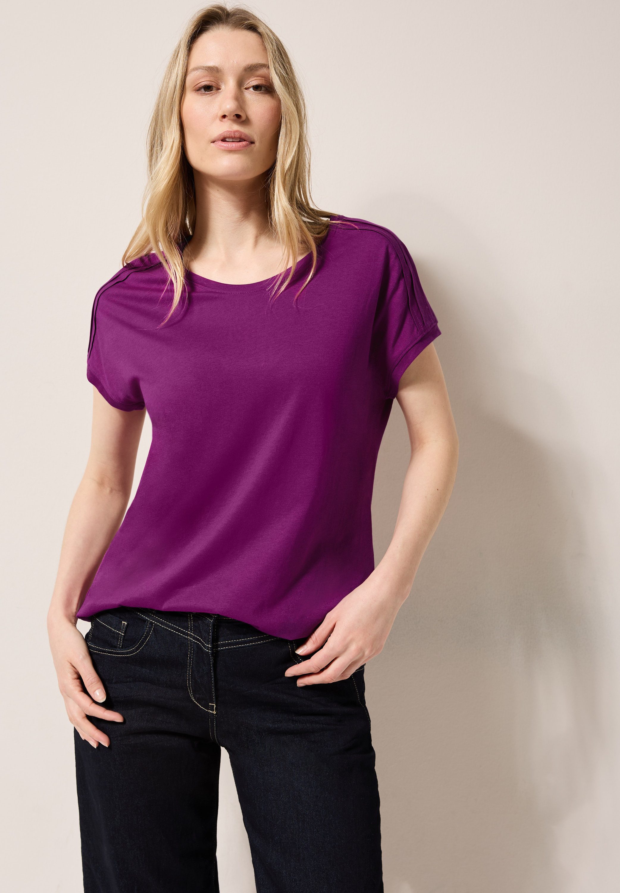 CECIL T-Shirt mit elastischem Bund günstig online kaufen