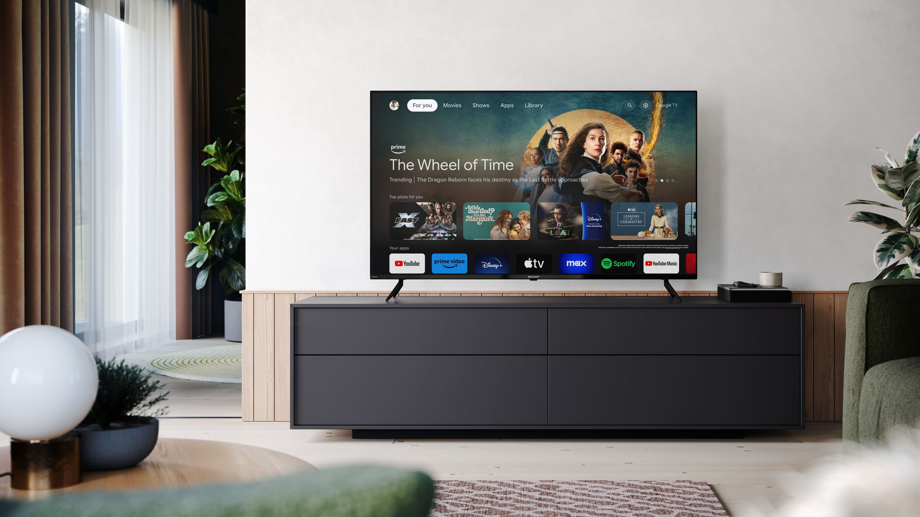 Sharp 4T-C50GLx LED-Fernseher (126 cm/50 Zoll, Full HD, Dolby Vision & Atmos · 4x HDMI 2.1 · Google TV)