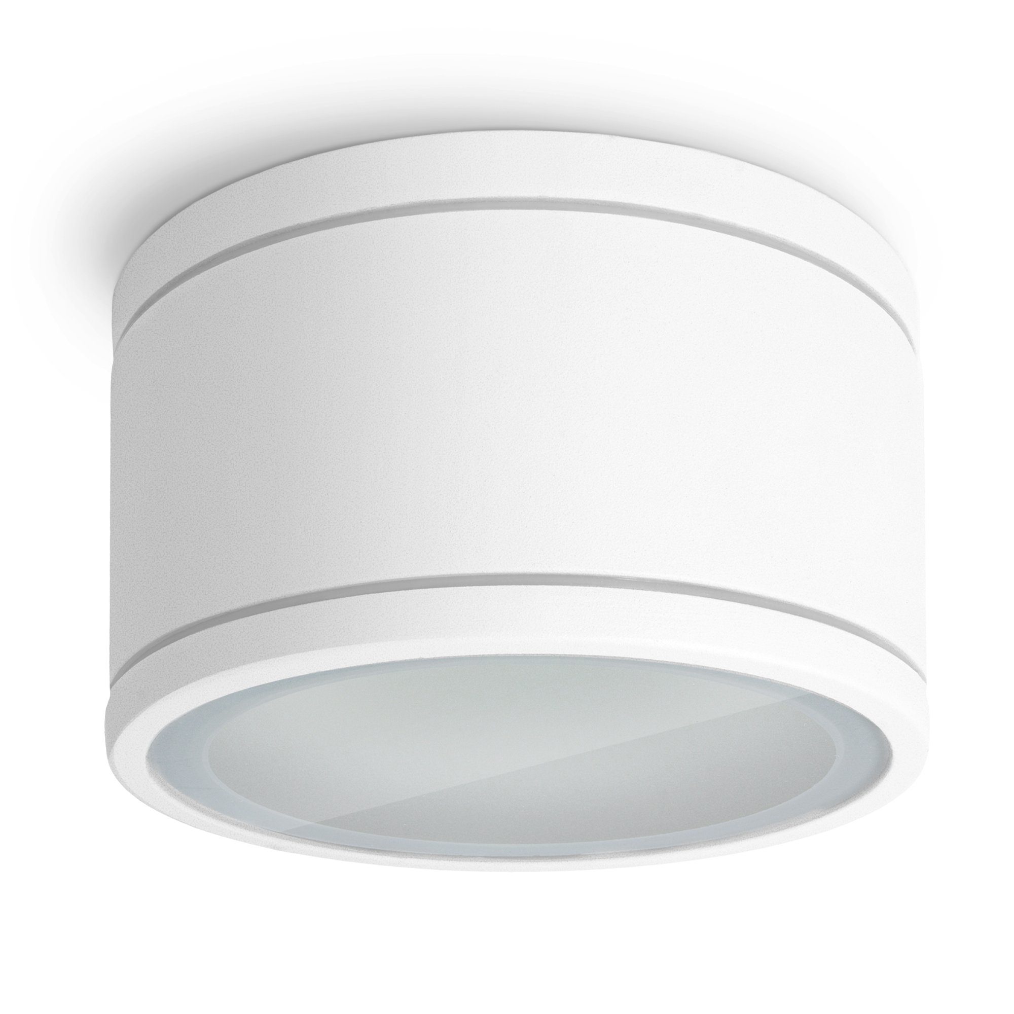 flacher mit IP44 CELI-WX GX53 Aufbauleuchte weiss dimmbar, LED SSC-LUXon rund Warmweiß Aufbaustrahler