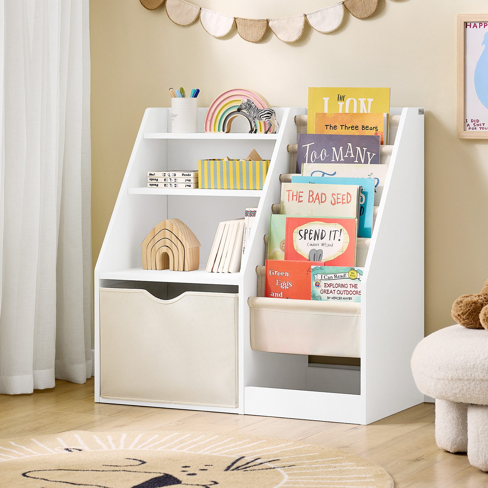 SoBuy Spielzeugtruhe KMB119, Bücherregal Kinderregal Spielzeugregal günstig online kaufen