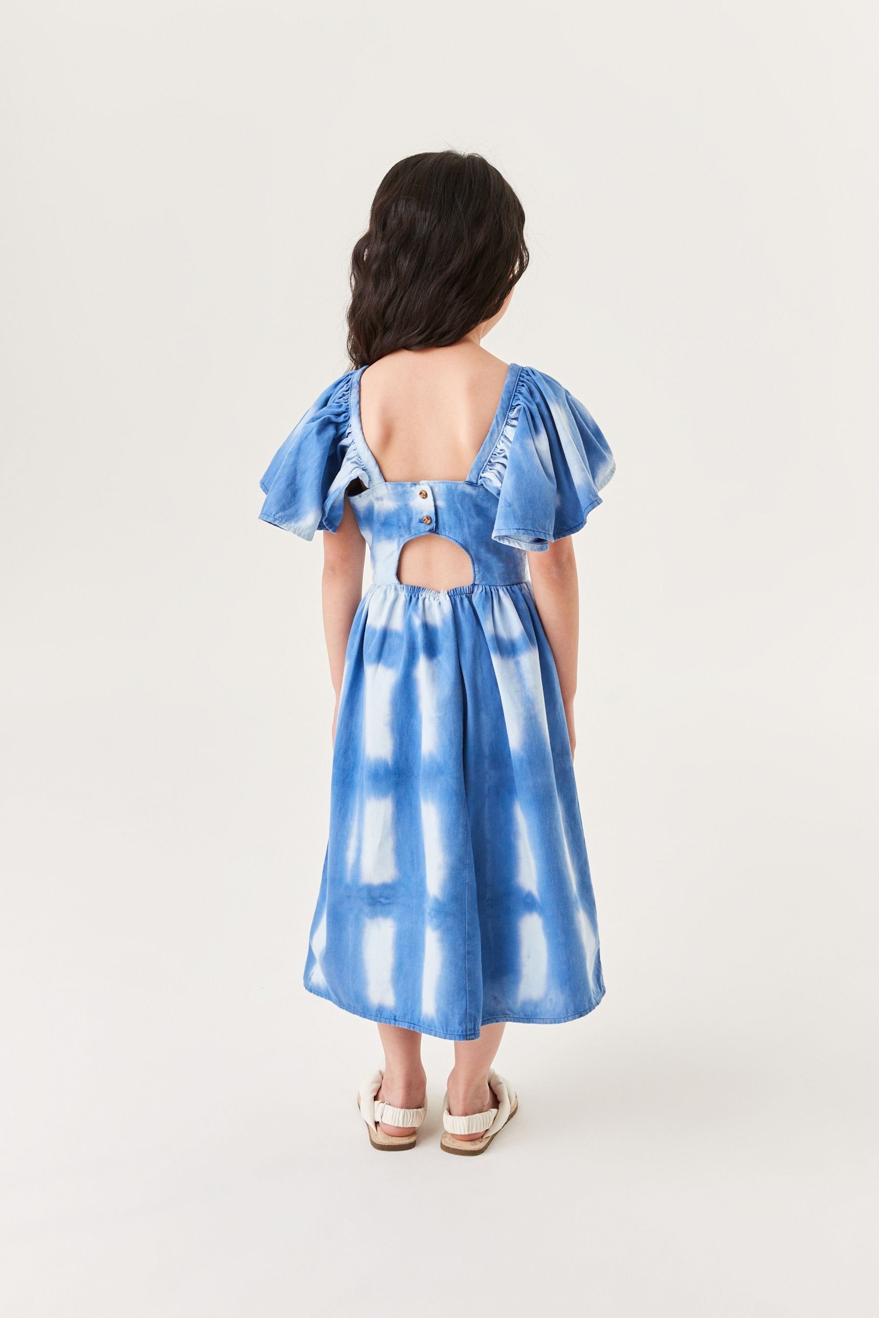 Next Kleid mit Ärmeln (1-tlg) Sommerkleid gerüschten