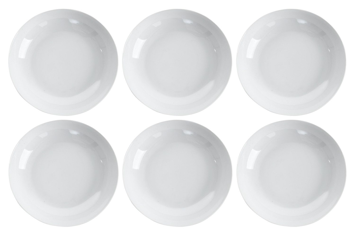 Suppenteller 6er Set, Weiß, Ø 20 cm