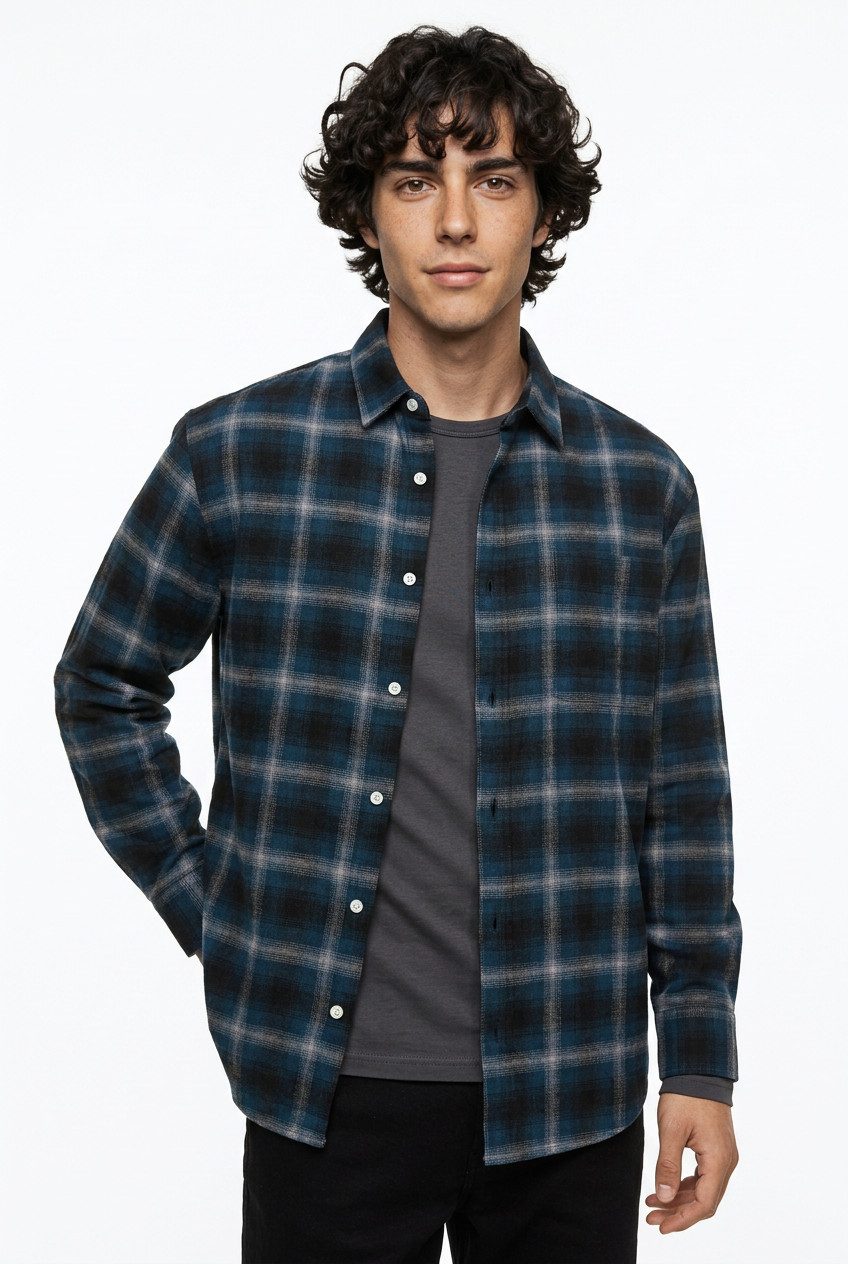 Jack & Jones Langarmhemd JCOCOVER CHECKED FLANNEL SHIRT LS – Bild 2 von 5