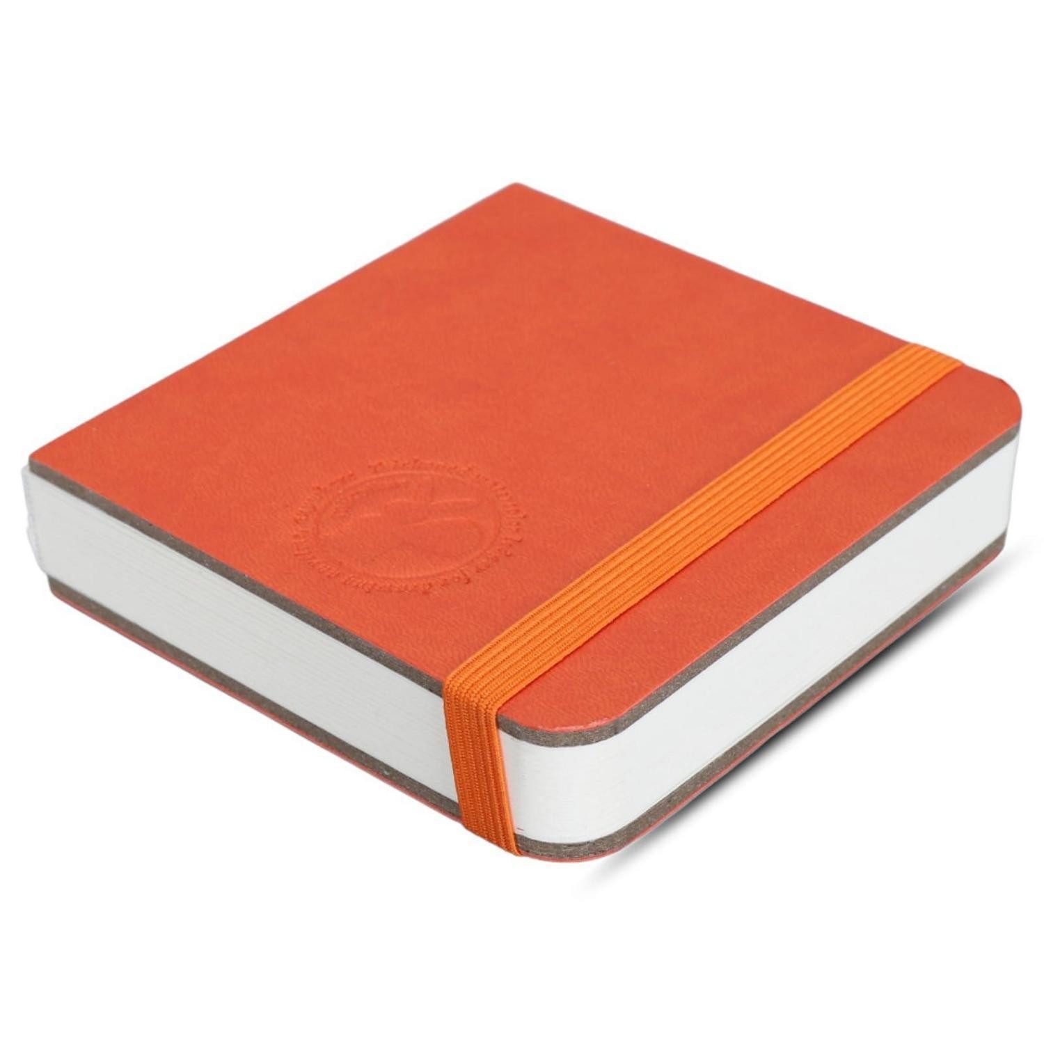 LuxusKollektion Skizzenbuch Aquarell Skizzenbuch 10x10cm Orange, 30 Blatt