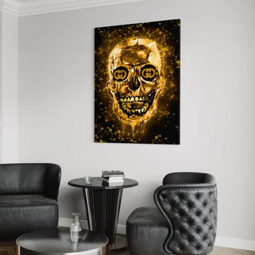 Art100 Leinwandbild Skull Pop Art Leinwandbild Kunst