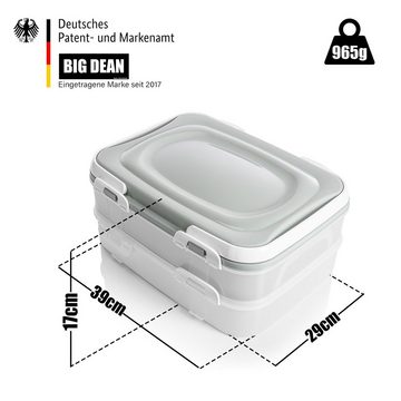 BigDean Aufbewahrungsbox Partycontainer mit 2 Etagen