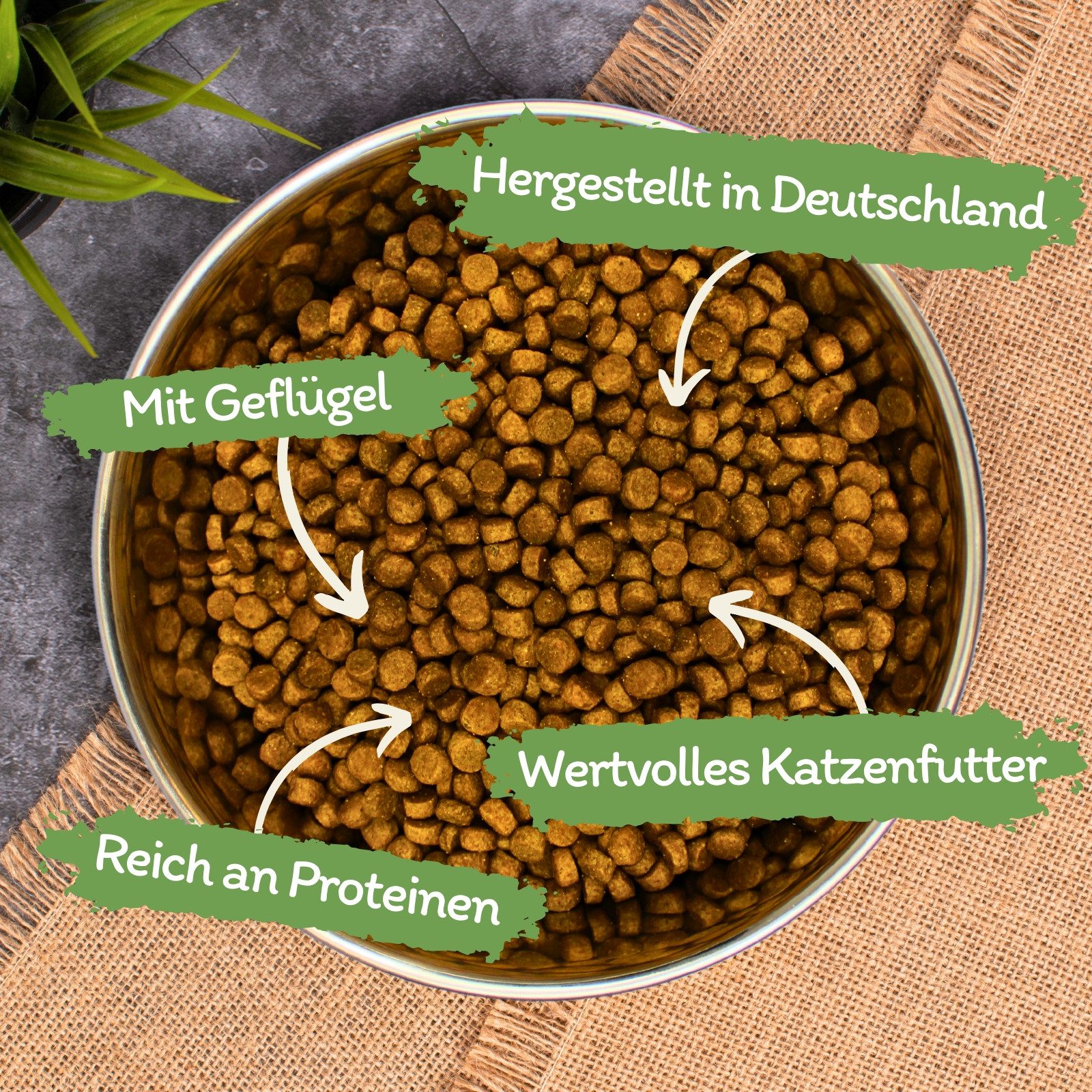 Lecker.Pet 2,5 kg Lecker.Pet® Mia's Adult Herzhaftes Geflügel Trockenfutter Geflügel, Trockenfutter für: Katze