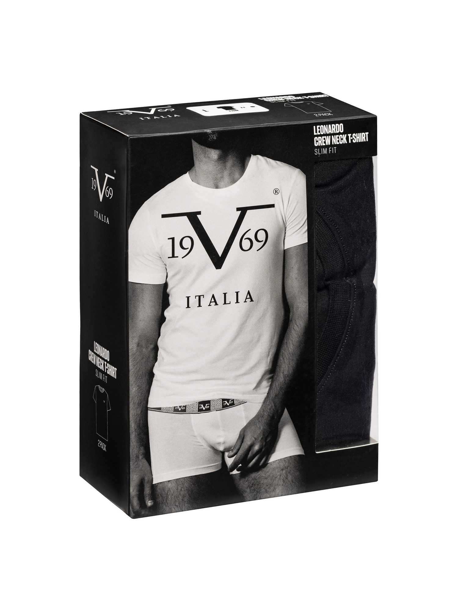 19V69 ITALIA T-Shirt Leonardo Doppelpack (2-tlg) günstig online kaufen