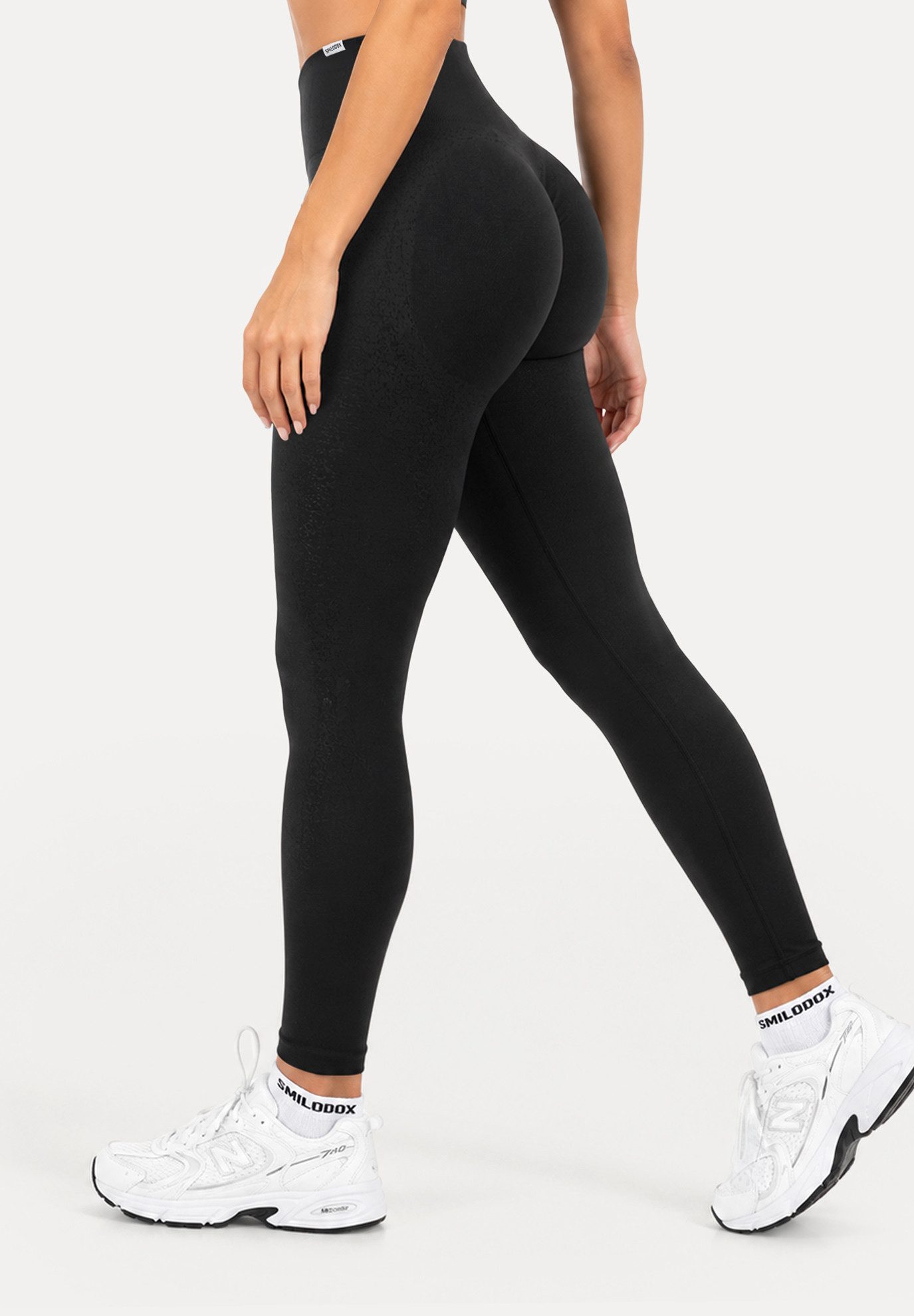Smilodox Leggings Timea Sporthose Damen, Scrunch, Shaped Fit, High Waist, Gym Scrunch Naht, Rippstruktur, Shaped Fit, hoher Bund, Stretch – Bild 5 von 5