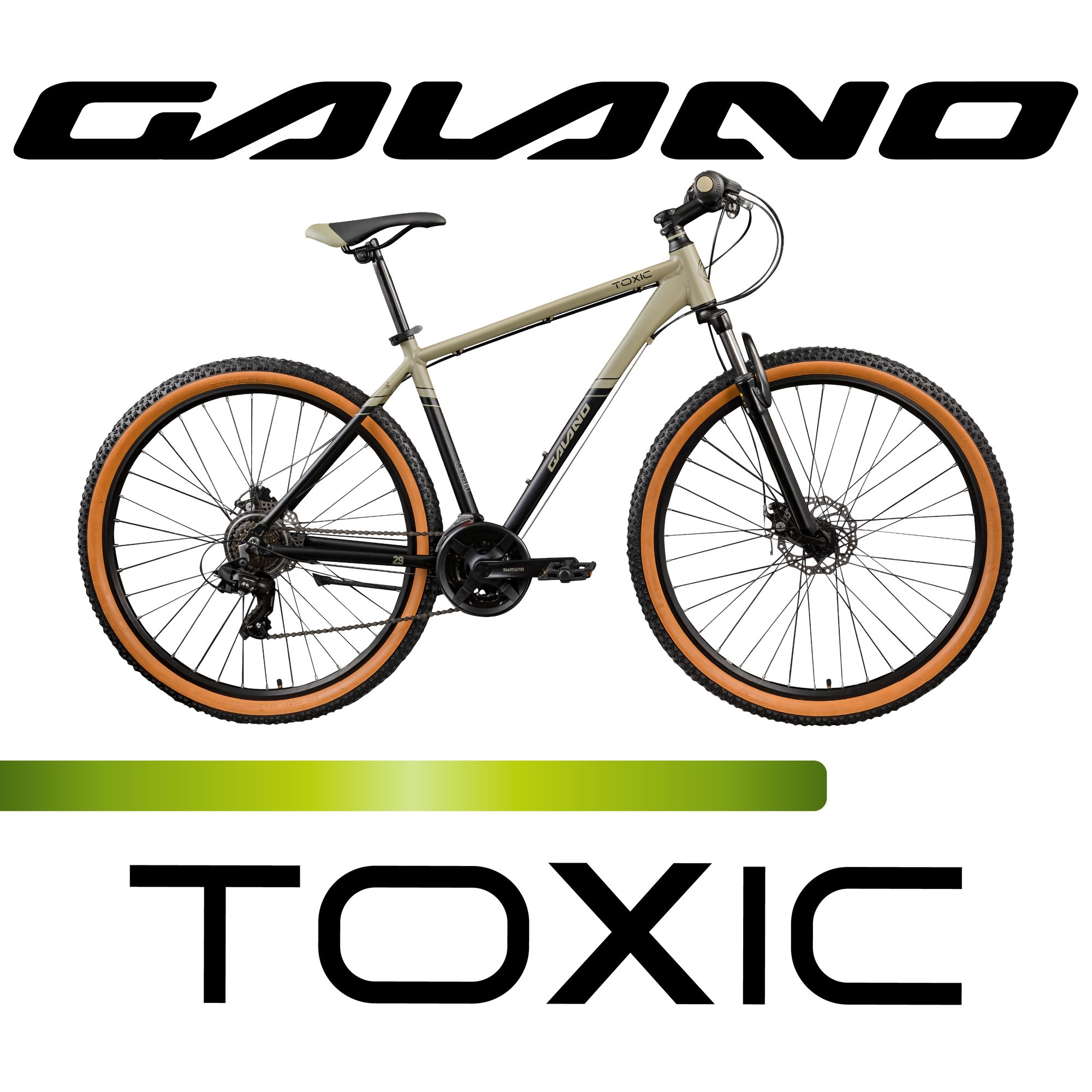 Galano Mountainbike Toxic 29", 21 Gang, Kettenschaltung, Mountainbike Hardtail 29 Zoll MTB Fahrrad