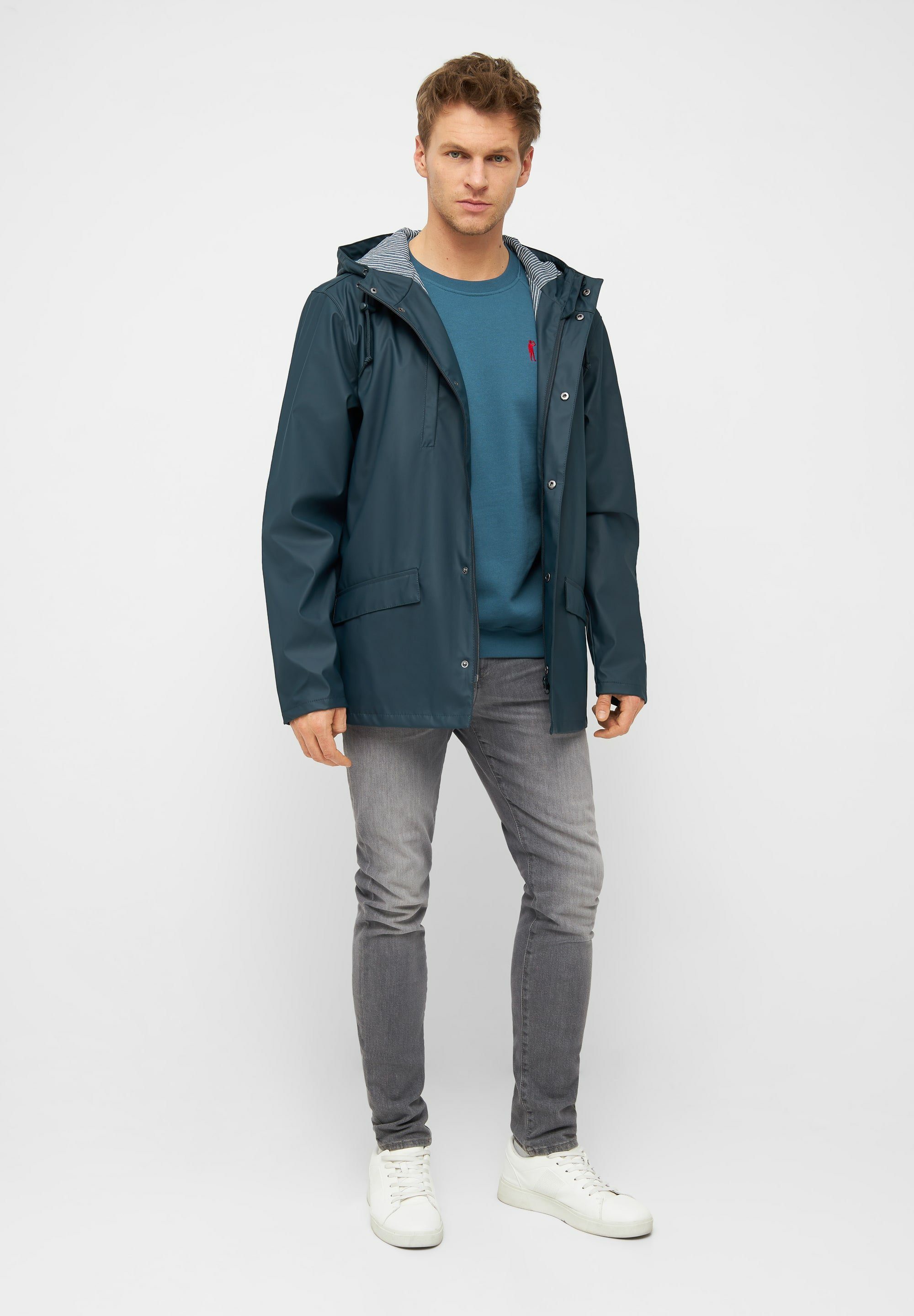 Derbe Regen- und Matschjacke Passby Wasserabweisend, winddicht, gestreiftes Innenfutter