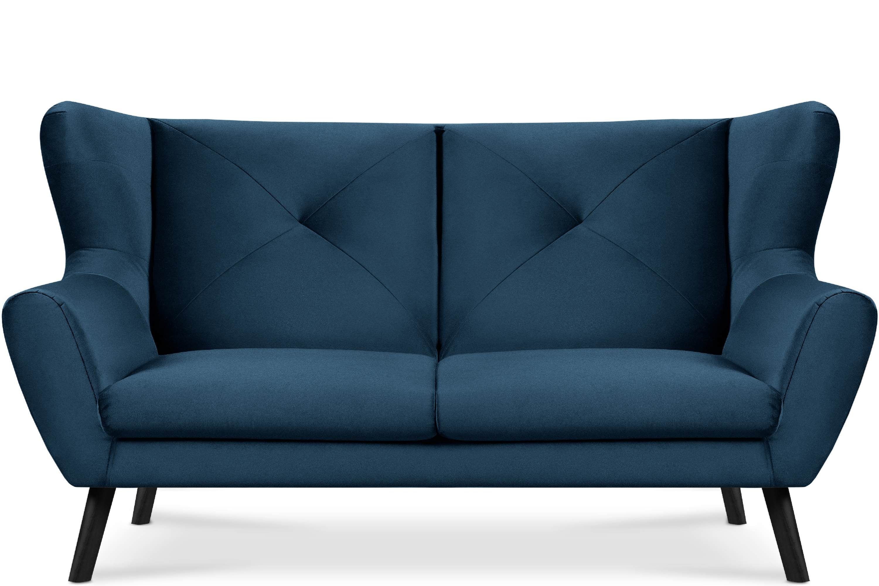 Sitzer, Schaumstoff | wasserabweisender Oberstoff, im Sofa marineblau Sofa bequemer Sitz 3 Konsimo marineblau MIRO
