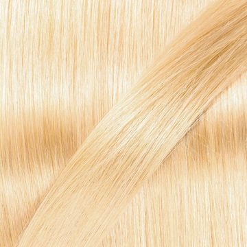 hair2heart Echthaar-Extension Premium Echthaartresse #9/0 Lichtblond 40cm