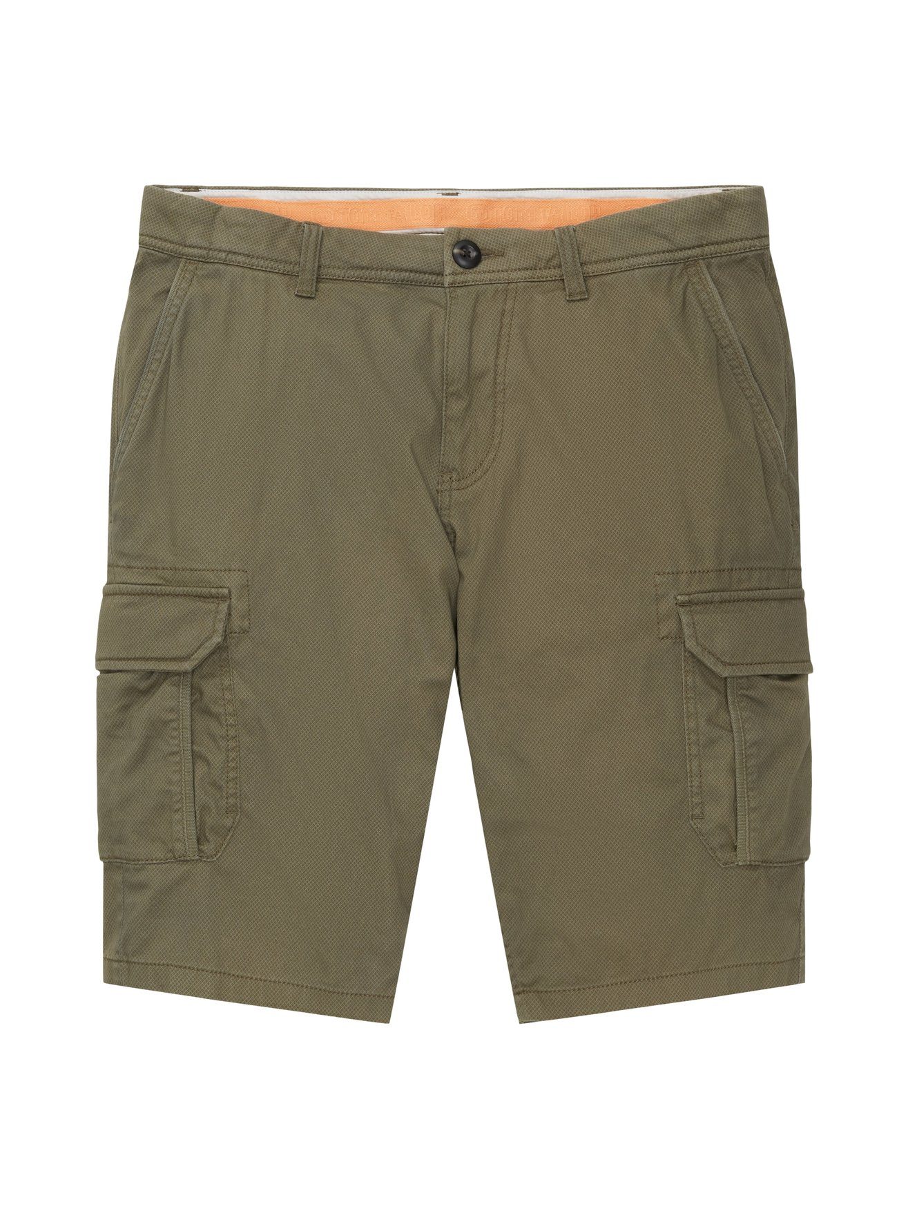 TOM TAILOR Chinoshorts Cargo Kurze Twill regular printed cargo shorts
