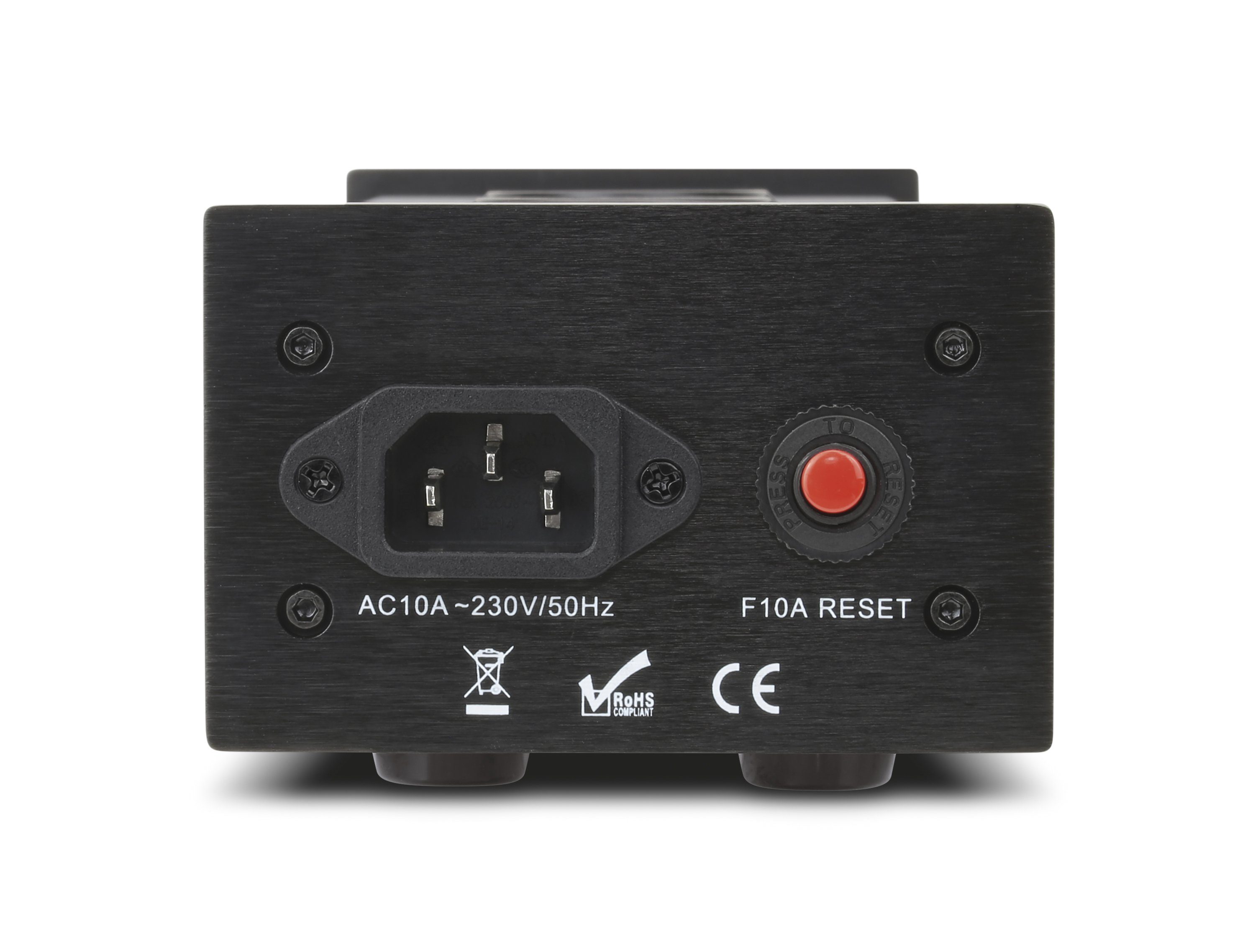Dynavox X1000 Steckdosenleiste 4-fach (Ein- / Auschalter, LED zur Phasenerkennung, Eingebauter Sicherungsautomat), 4 gefilterten Steckplätzen, Phasen-LED-Kontrollleuchte