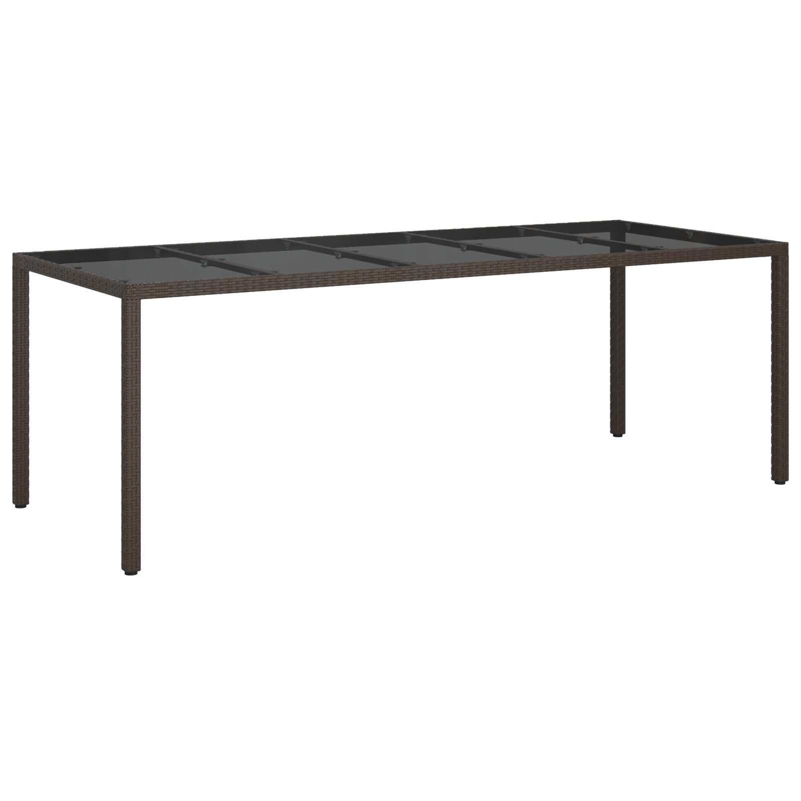 vidaXL Gartentisch Gartentisch Braun 250x100x75 cm günstig online kaufen