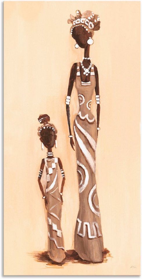 Artland Wandbild Afrikanerin - mit Kind, Frau (1 St), als Alubild,  Leinwandbild, Wandaufkleber oder Poster in versch. Größen