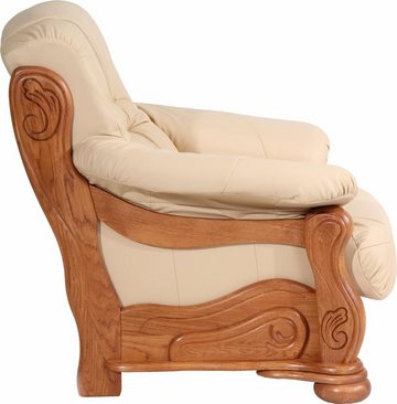 Max Winzer® Sessel Texas, mit dekorativem Holzgestell