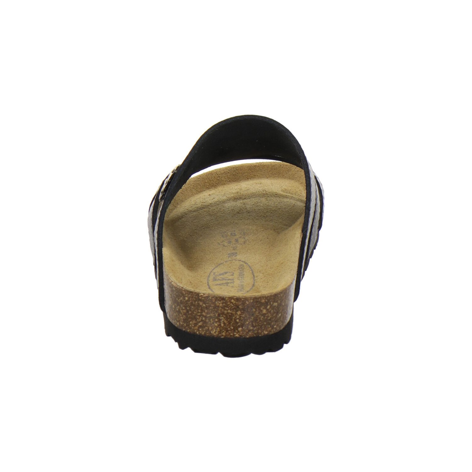 AFS-Schuhe 211323 modische Pantolette für Damen mit Fußbett, bequeme Sandalen aus Leder