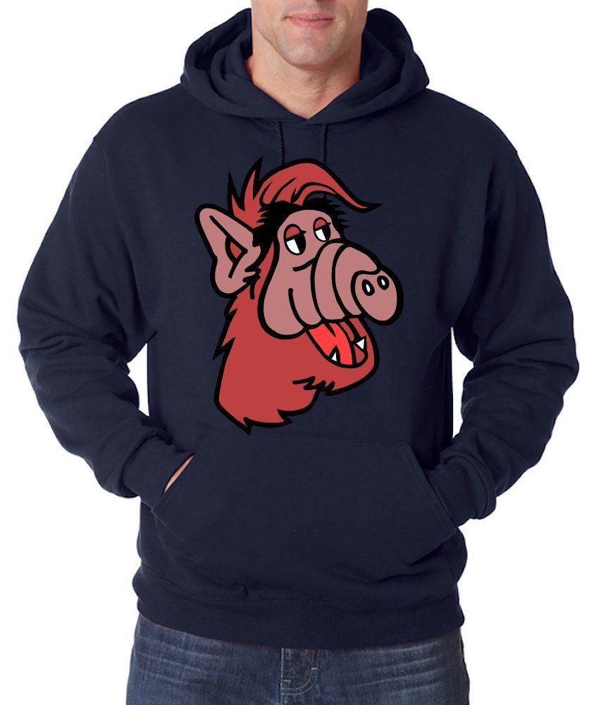 Hoodie Alf Herren Hoodie Pullover 90s Retro Fun Print