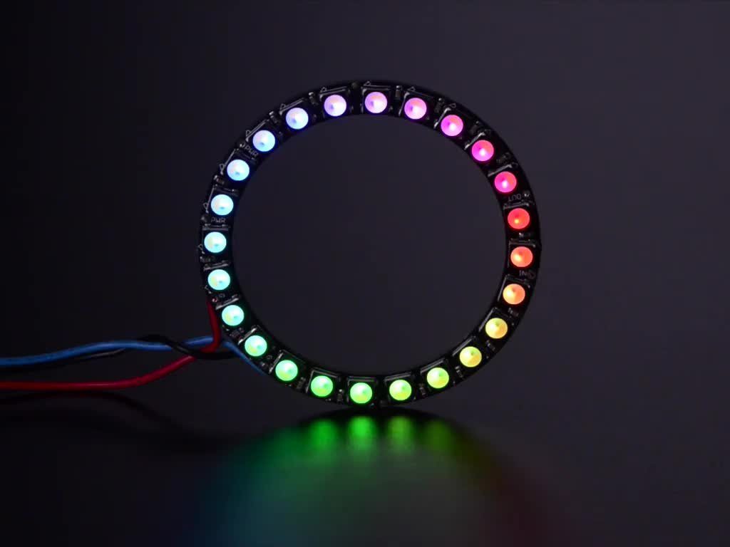 LED-Streifen Adafruit NeoPixel Ring - 24 x 5050 RGBW LEDs mit integrierten