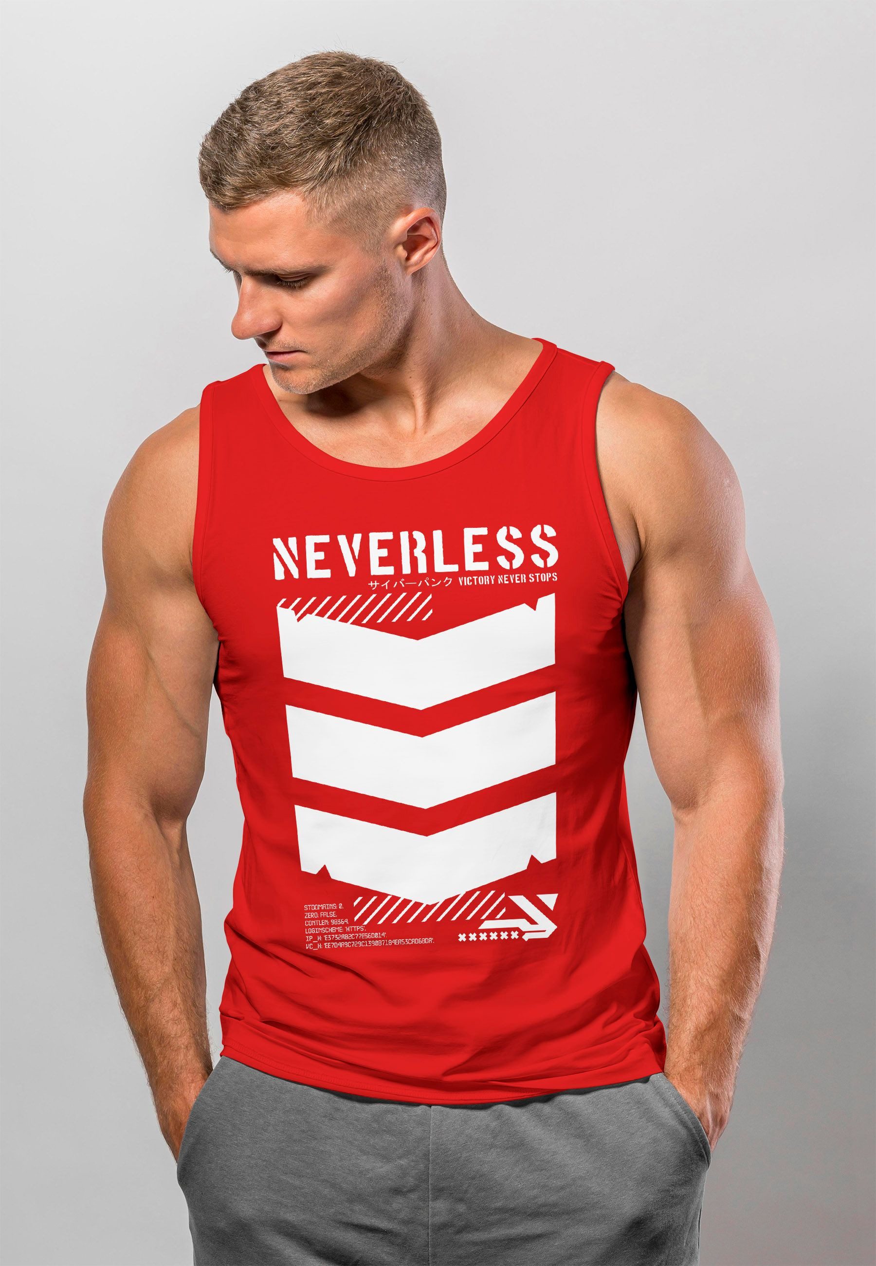 Neverless Tanktop Herren Tank-Top Techwear Trend günstig online kaufen