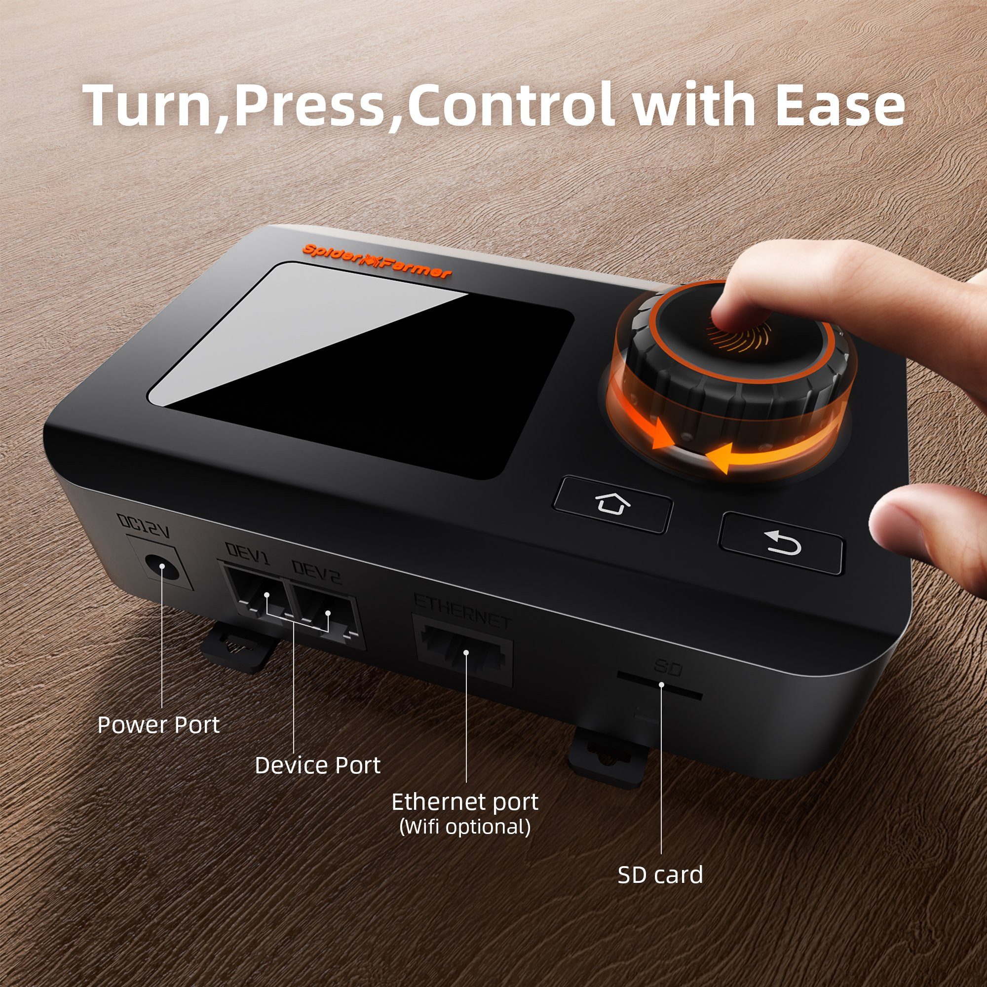 Spider Farmer Spider Farmer GGS Klimaregler-Set Smart-Home-Steuerelement, Smart Controller mit App Steuerung und Klimakontrolle