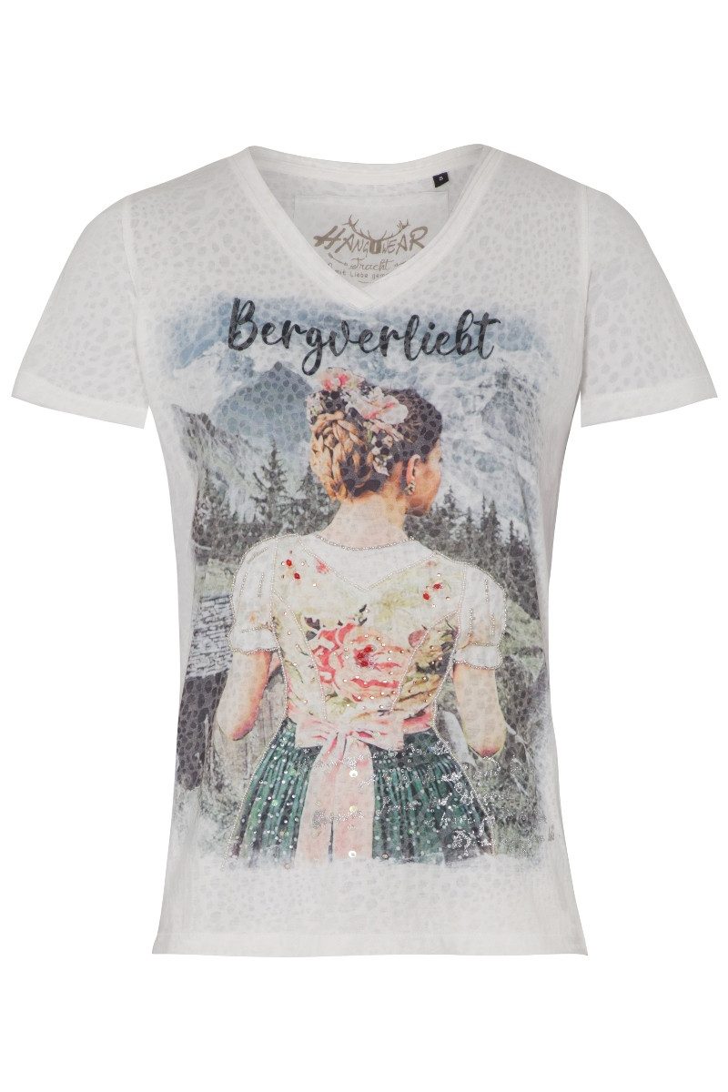Hangowear Trachtenshirt Trachtenshirt Damen - YOLANDA - offweiß