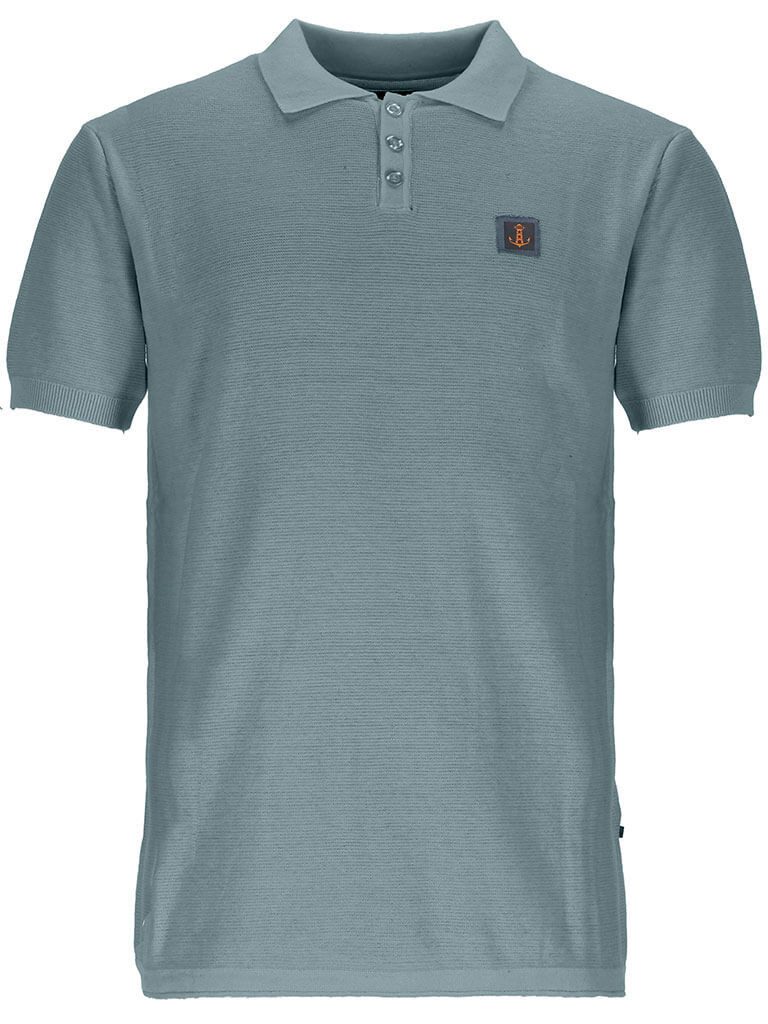 Leitfeuer Poloshirt 11324 Herren Strick-Poloshirt linksgestrickt - Kurzarm-Shirt mit Polokragen