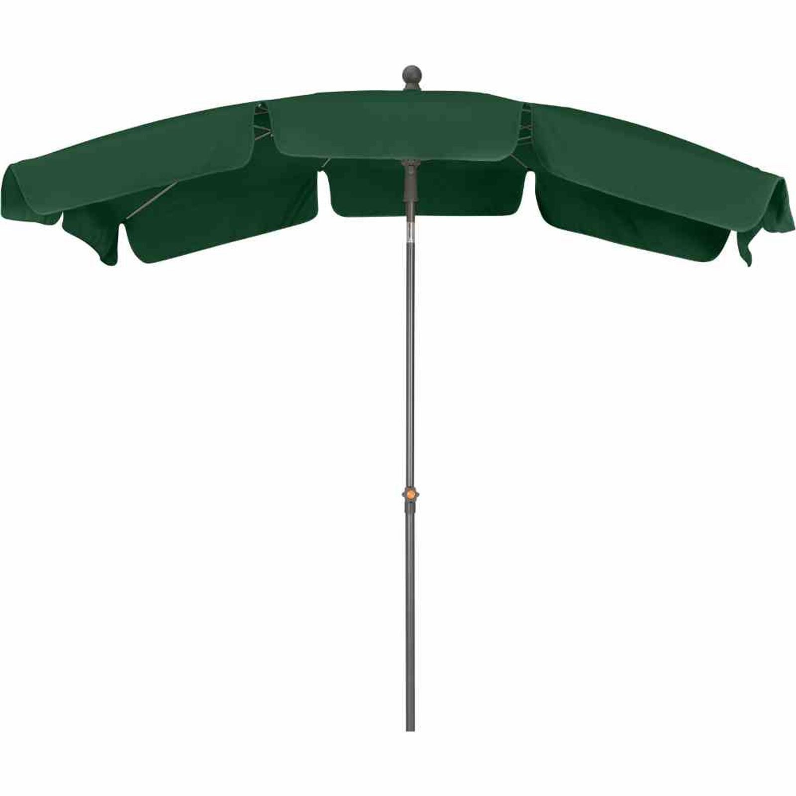 Siena Garden Sonnenschirm Tropico Mittelstockschirm anthrazit/grün 210x140cm Gestell Stahl anthr