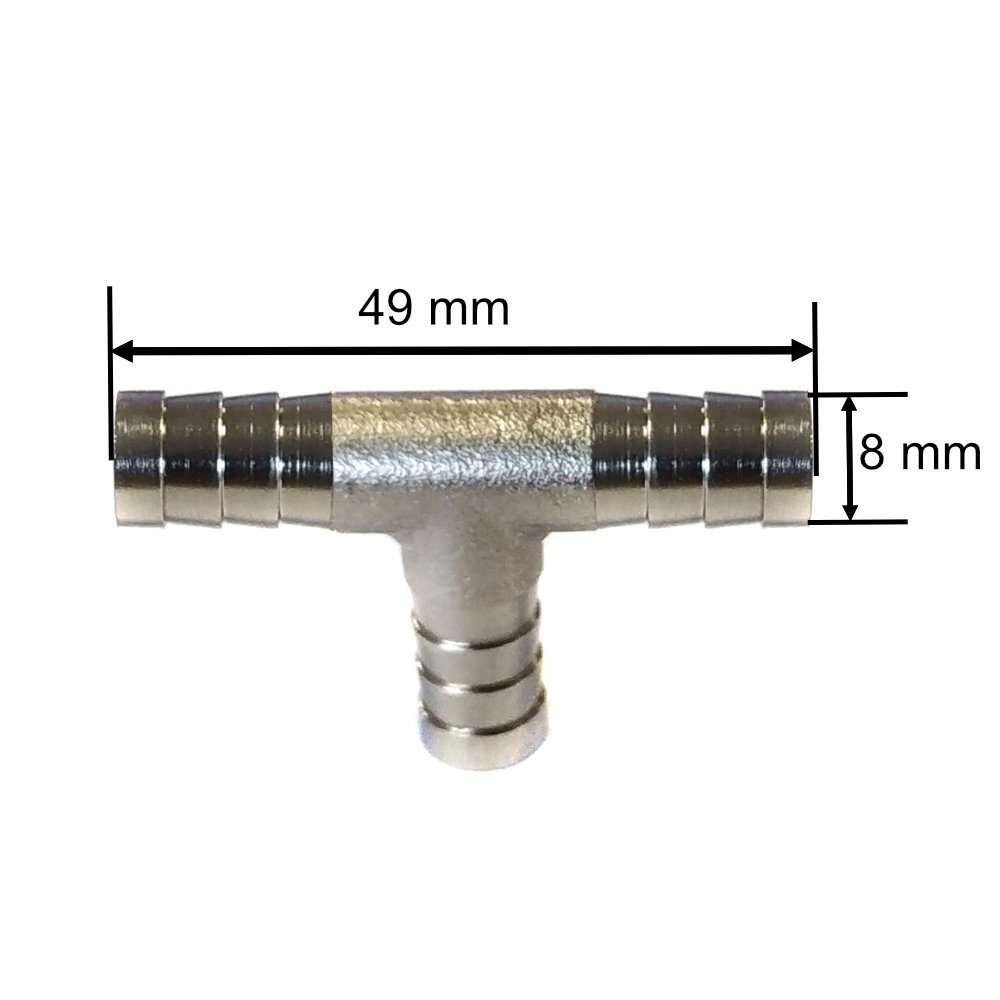 1-tlg. 8 mit Stecknippel Y-Stück mm, GEKO Schlauchverbinder Druckluftgeräte-Set Druckluft