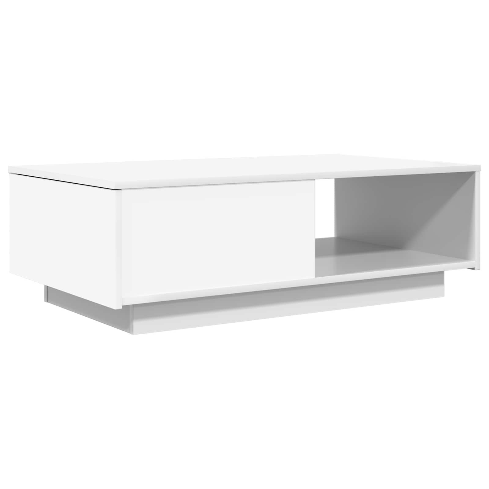 vidaXL Couchtisch Couchtisch Weiß 95 x 55 x 31 cm Holzwerkstoff (1-St)