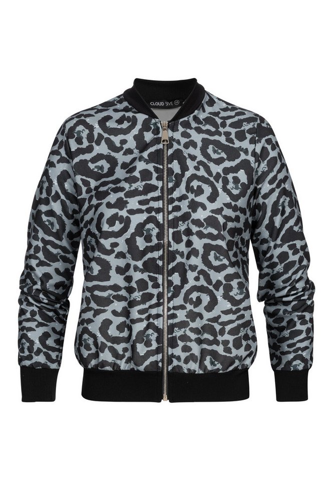 CLOUD 5IVE Bomberjacke CLOUD 5IVE Blouson Bomber-Jacket with leo print (1-St)