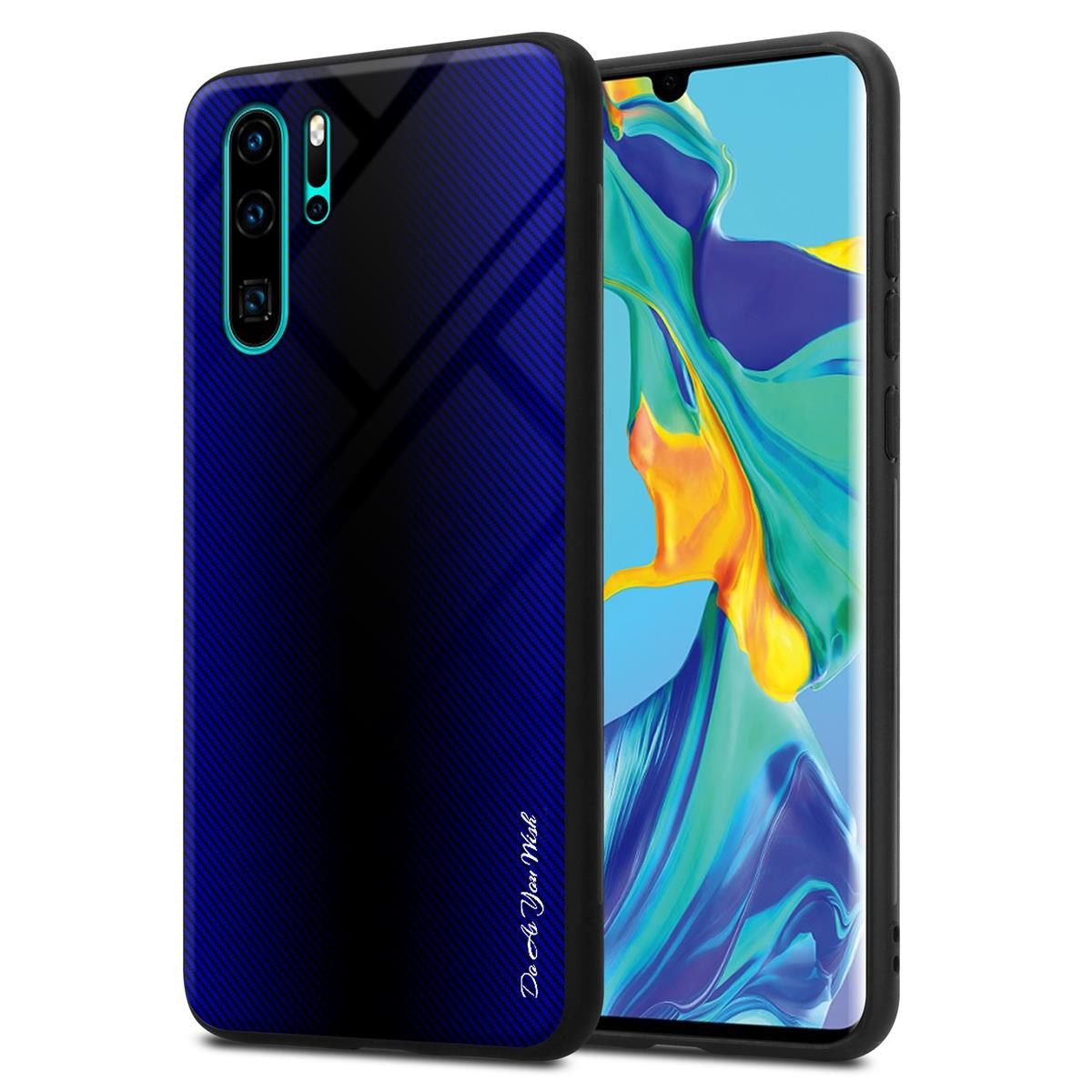 Cadorabo Handyhülle für Huawei P30 PRO Hülle Huawei P30 PRO, Robustes Hard Case - Handy Schutzhülle - Hülle - Back Cover Bumper